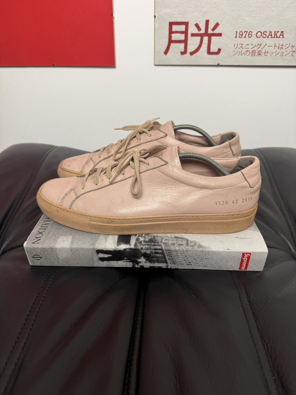 Common Projects Common Projects Achilles Low Rose Luxury Leather Sneakers Size US 9 / EU 42 - 1 Thumbnail