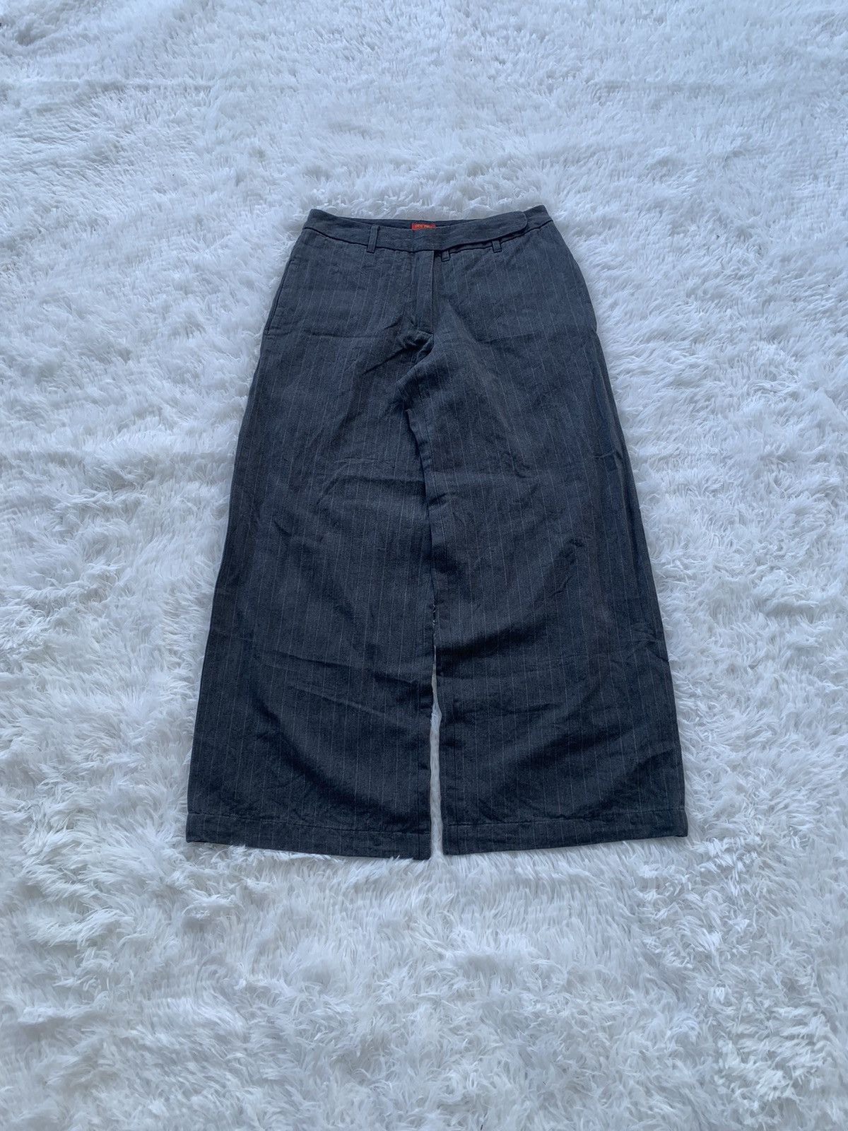 Japanese Brand Des Pres Paris Wide Leg Pinstripe Pants Size US 28 / EU 44 - 5 Thumbnail