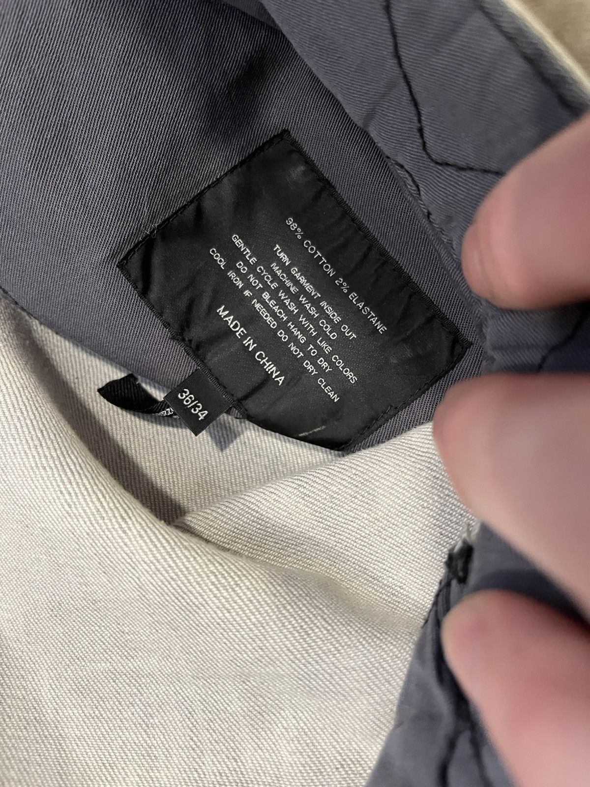 Ralph Lauren Ralph Lauren Black Label cargo moto zipper denim 36x34 Size US 36 / EU 52 - 3 Thumbnail