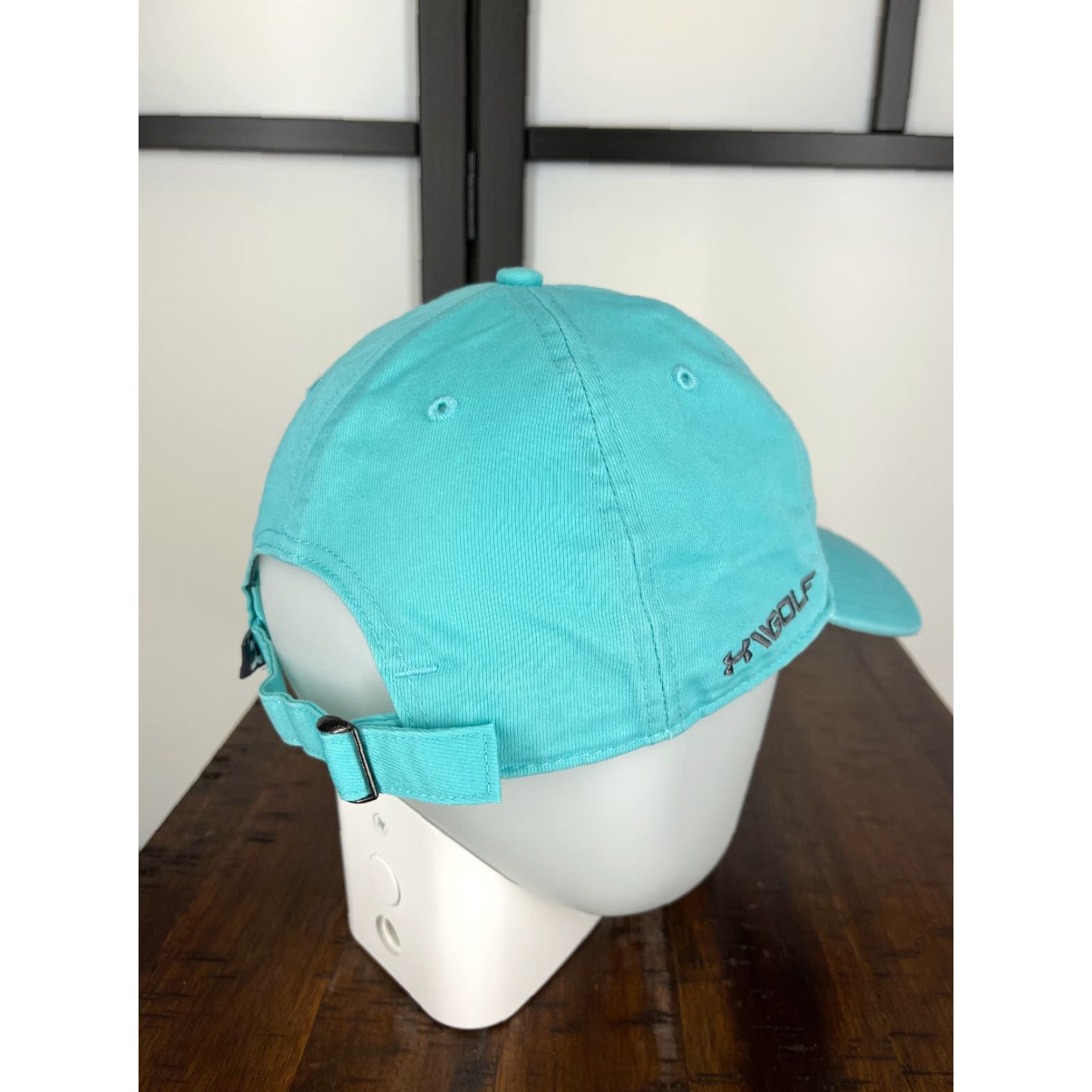 Under Armour Under Armour Golf Hat Cap Strap Back Mens One Size Blue Cotton Polyester Blend Size ONE SIZE - 7 Thumbnail