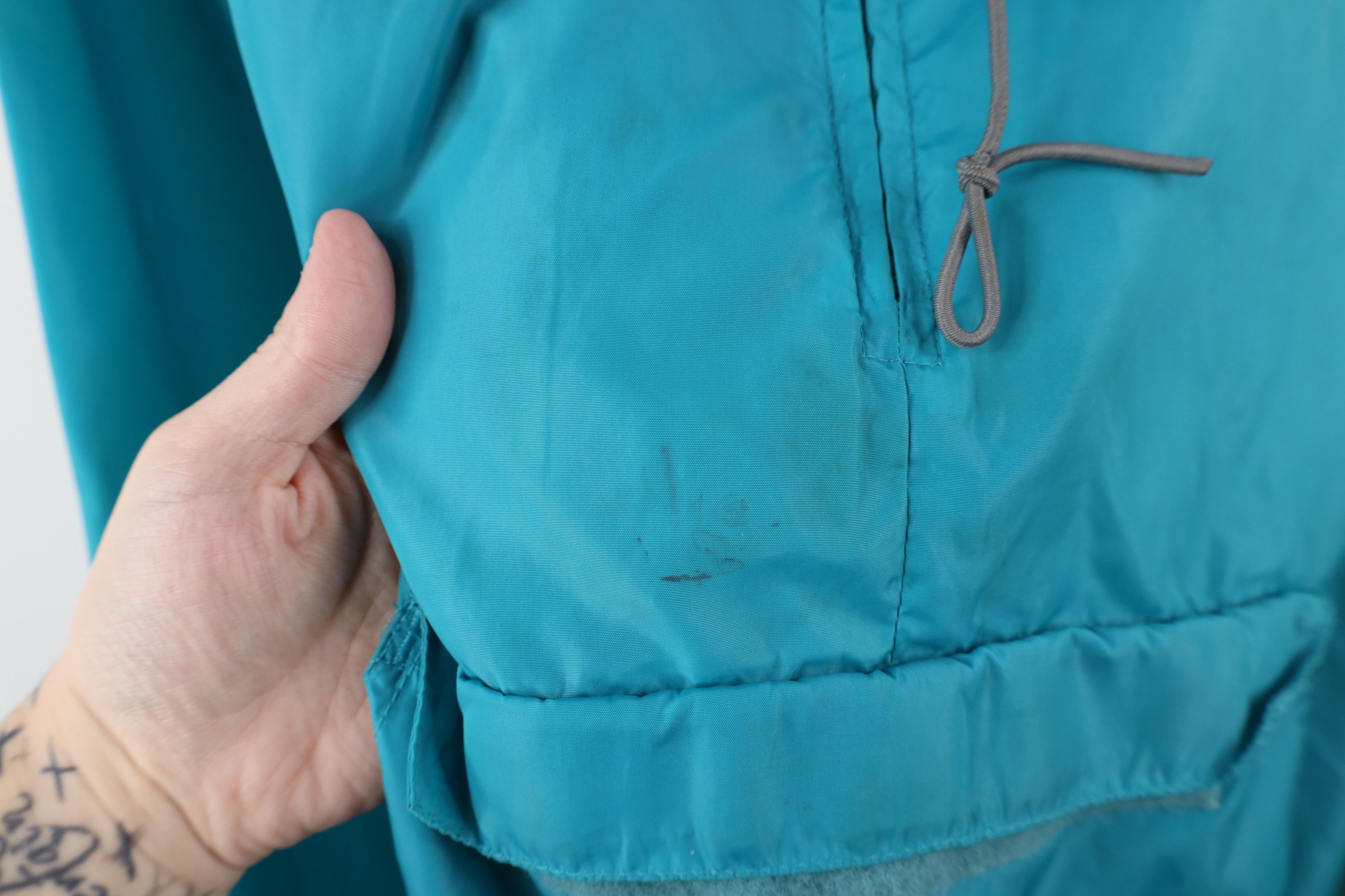 Columbia × Vintage Vintage 80s Columbia Hooded Packable Anorak Jacket Teal Size US L / EU 52-54 / 3 - 5 Thumbnail