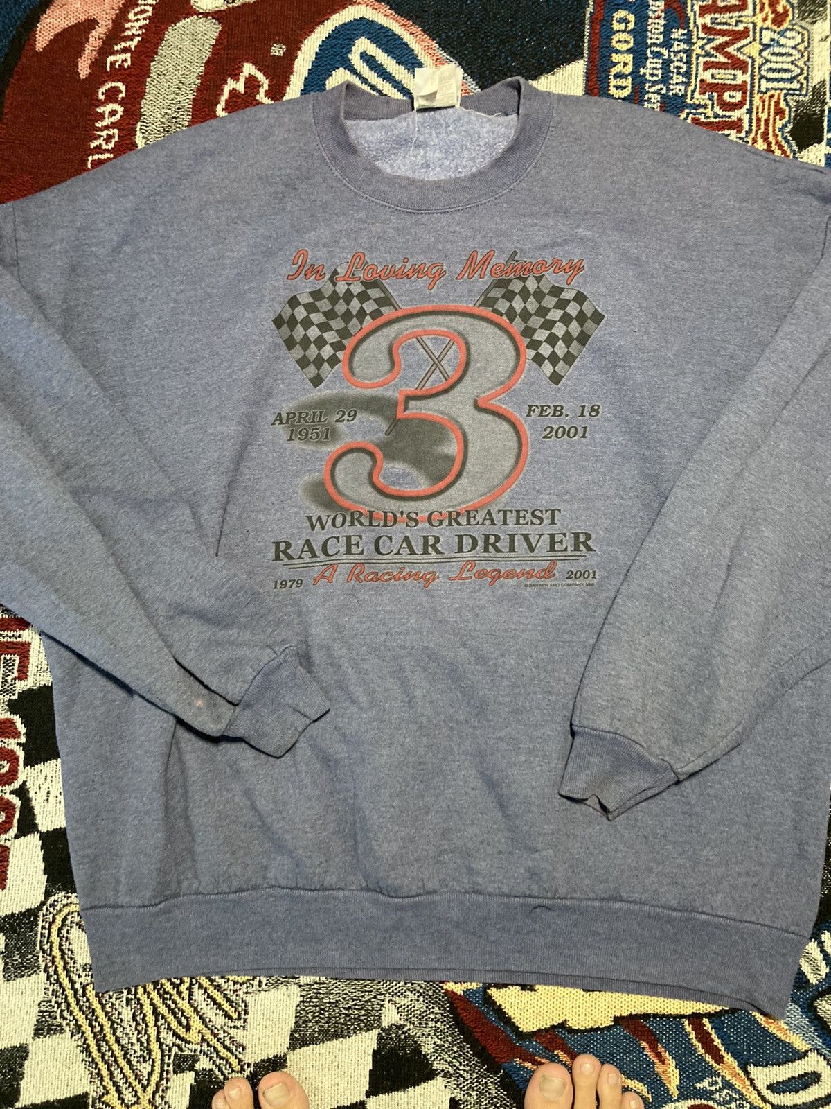 NASCAR Dale Earnhardt Memorial Sweater Oversize XXL