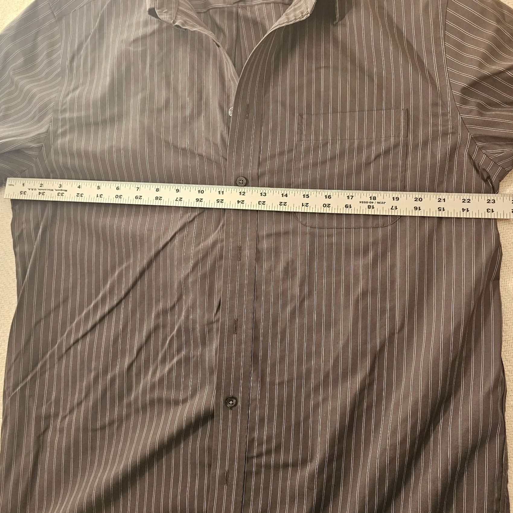 Eddie Bauer VINTAGE Eddie Bauer Shirt Mens L Tall Black Stripe Cotton Button-Down Long Sleeve Oxford Size US L / EU 52-54 / 3 - 5 Thumbnail
