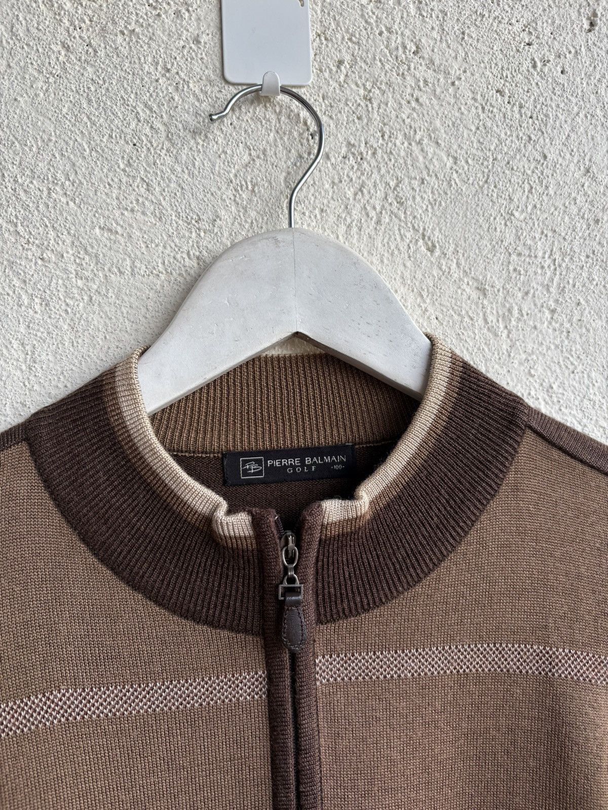 Balmain × Pierre Balmain × Vintage 2000s Pierre balmain halfzip knit wear Size US L / EU 52-54 / 3 - 3 Thumbnail