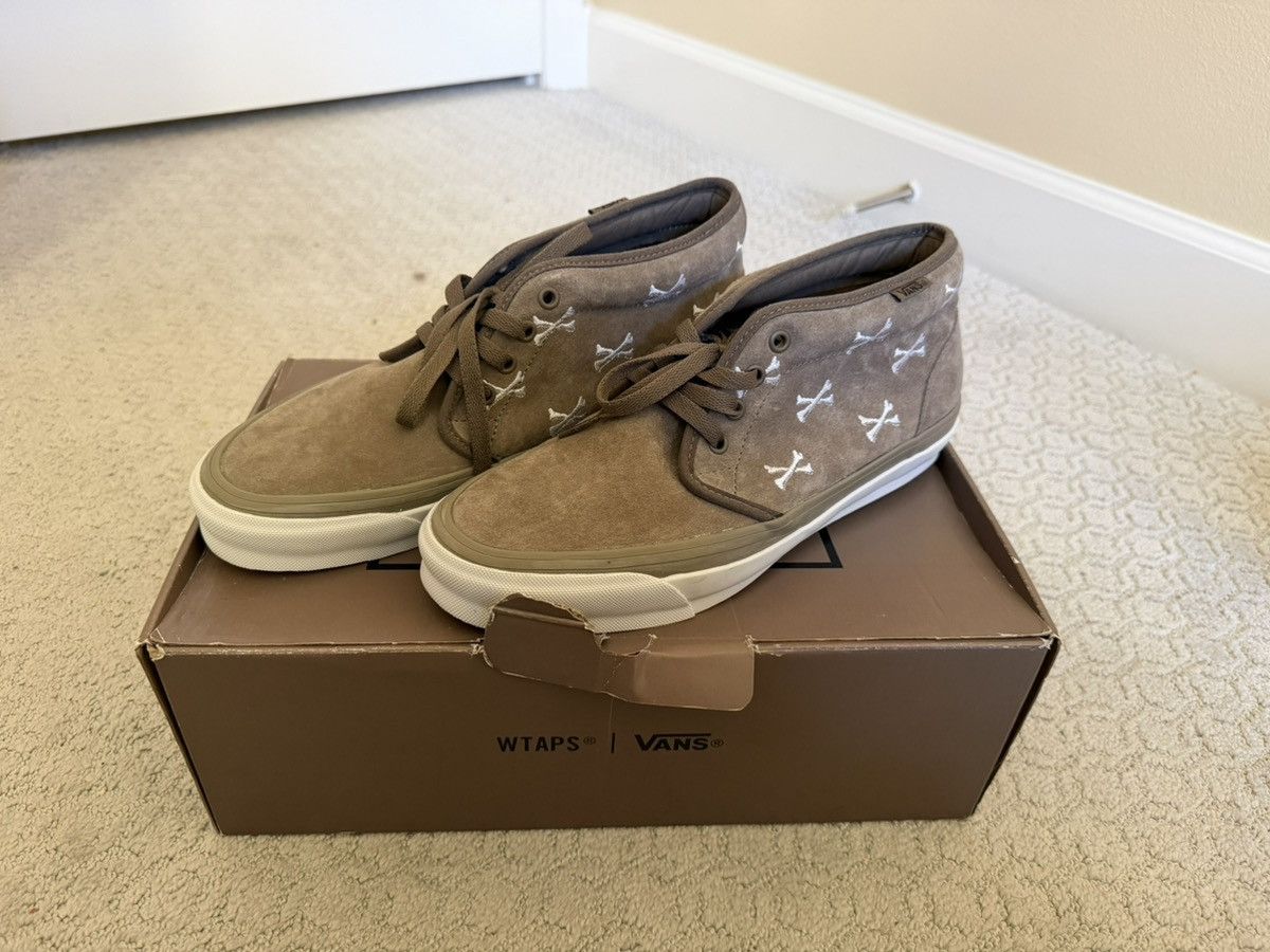 VANS x WTAPS OG Chukka LX Men\'s 7 Bone Coyote VN0AU3GBMD Suede Leather Vans x Wtaps OG Chukka Boot LX Olive Bones Crossbone… - Gem main image 4
