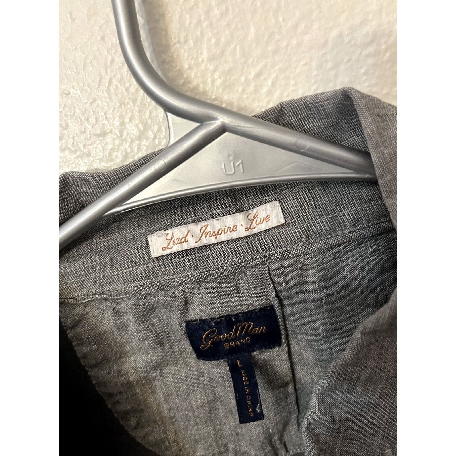 Vintage Goodman Polo Shirt Mens L Gray Cotton Polo Shirt Casual Golf Club Shirt Size US L / EU 52-54 / 3 - 2 Thumbnail