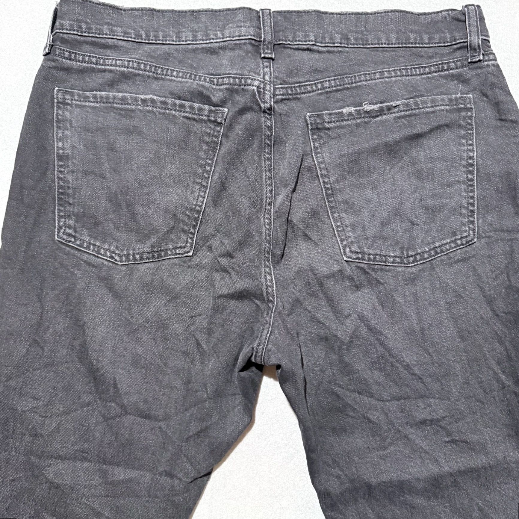 Old Navy Old Navy Boyfriend Jeans Women's Black Denim Dark Wash Distressed Frayed - 12 Size 34" / US 12 / IT 48 - 4 Thumbnail