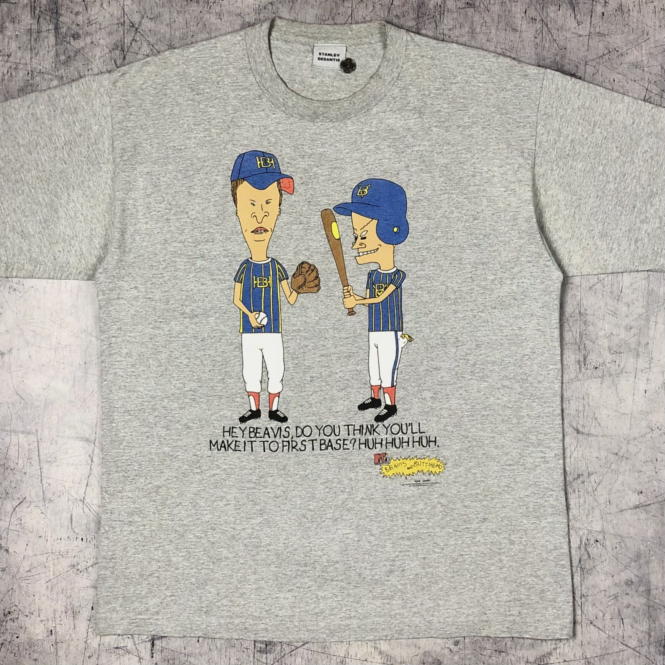 Mtv Vintage 1997 Beavis Butthead MTv Stanley Desantis Tee Size US XL / EU 56 / 4 - 1 Thumbnail