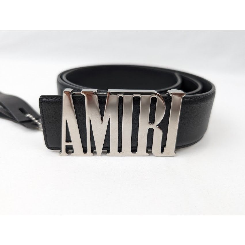 Amiri o1rshd1 Size: 70 / Core 4cm Nappa Belt in Black Size 26 - 2 Thumbnail