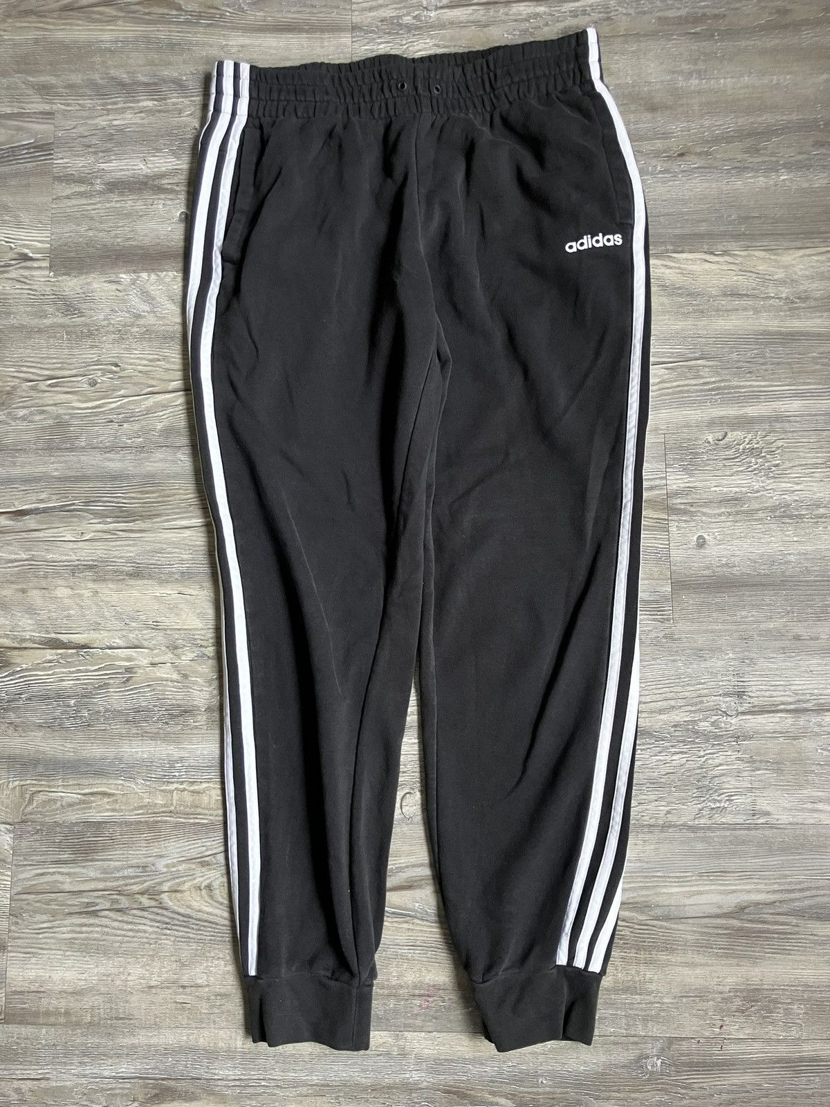 Adidas Black and White Stripe Adidas Sweatpants Size m Men’s Size US 30 / EU 46 - 1 Thumbnail