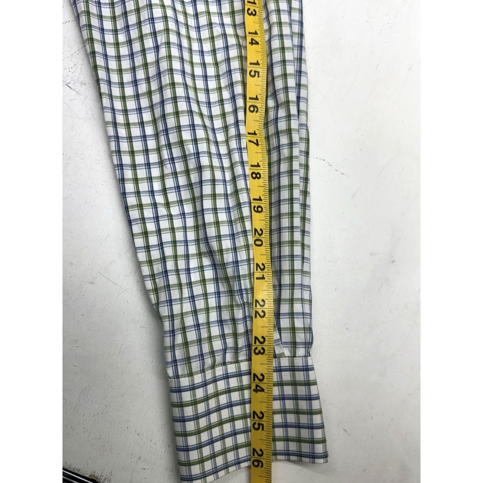 Peter Millar Peter Millar Shirt Mens Large Green Blue Plaid Check Cotton Preppy Casual Size US L / EU 52-54 / 3 - 6 Thumbnail