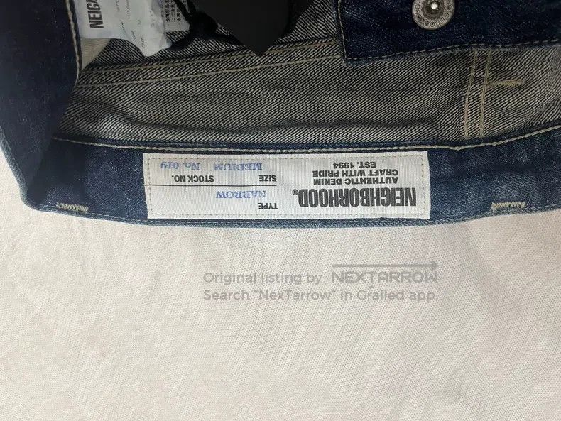 Neighborhood Neighborhood size M Blue Basic Washed Denim Pants Size US 27 - 4 Thumbnail