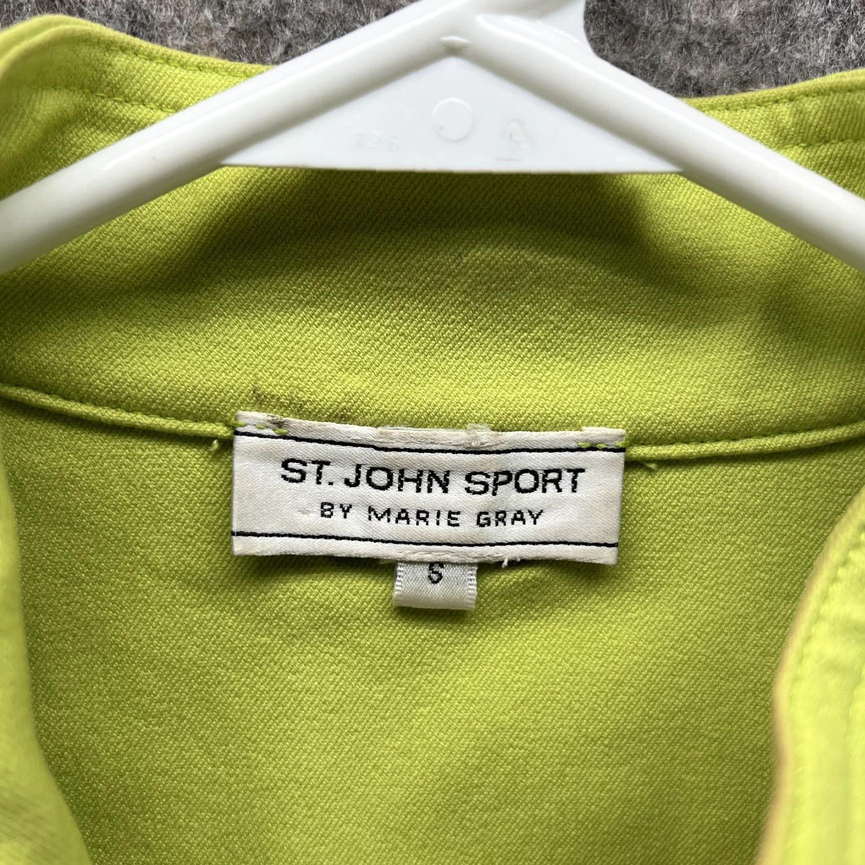 Vintage St John Jacket Women S Small Blue Green Full Zip Logo Sports All Seasons Size S / US 4 / IT 40 - 4 Thumbnail