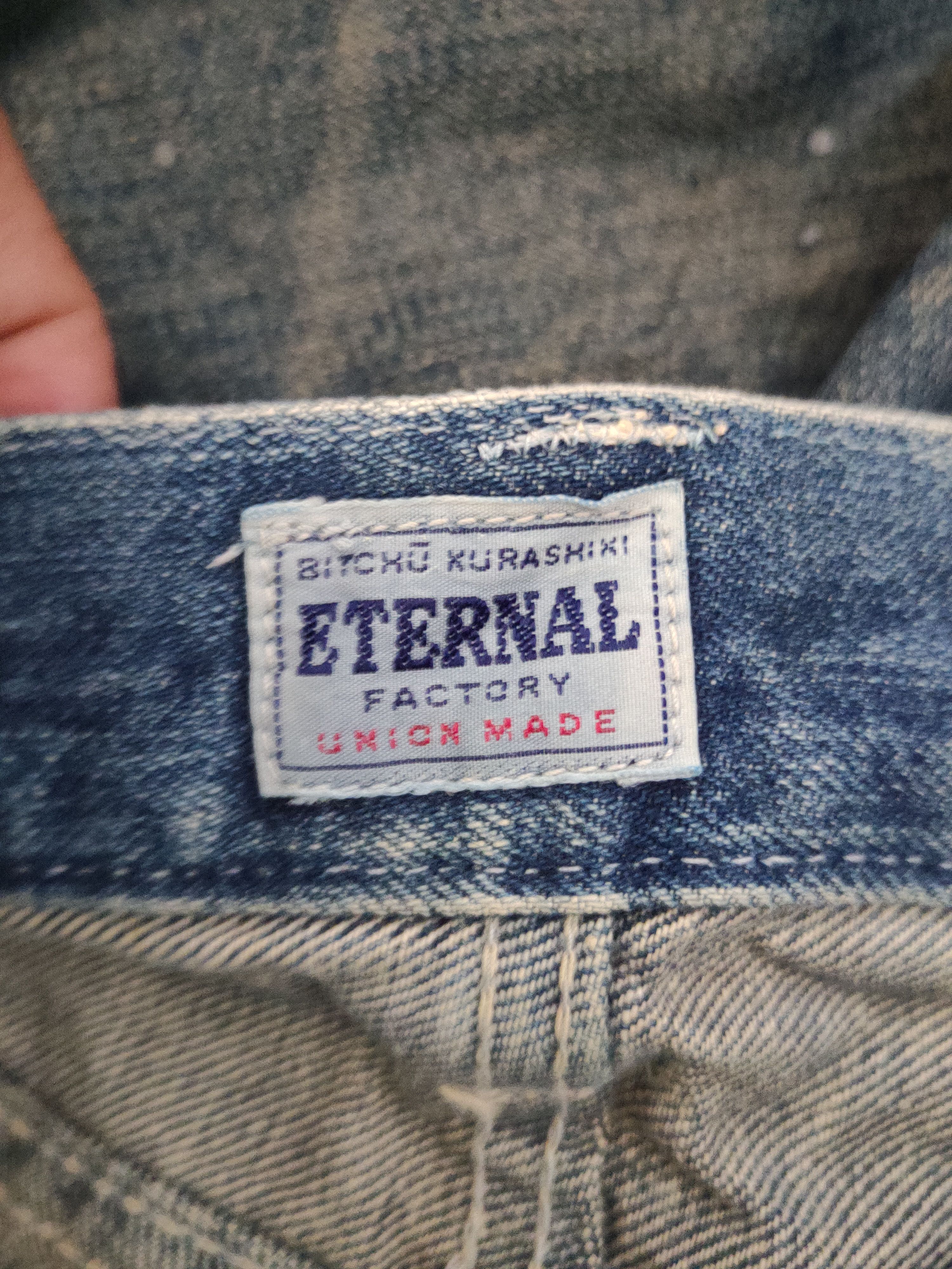 Eternal DL Eternal Blue Distressed Ripped Jeans #46-964 Size US 34 / EU 50 - 15 Thumbnail