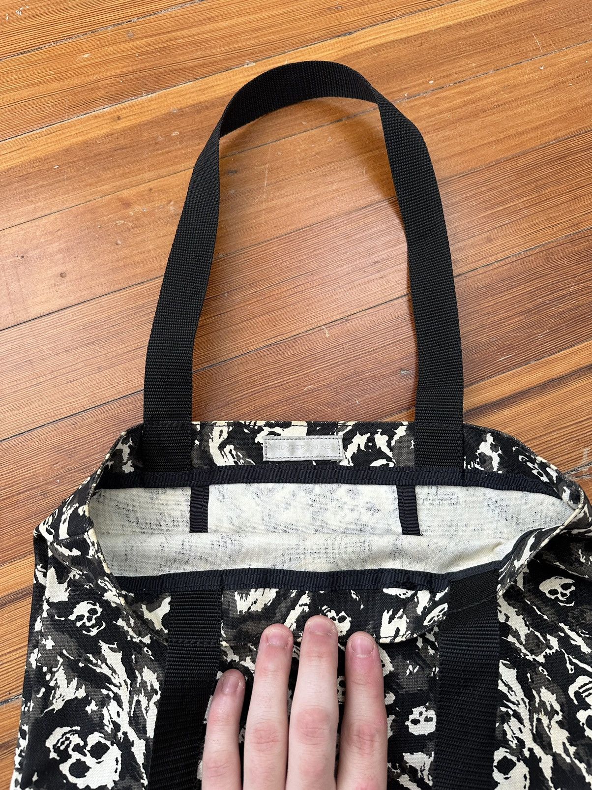 Number (N)ine S/S 2001 Number (N)ine Takahiro Skull Tote Bag Size ONE SIZE - 11 Thumbnail