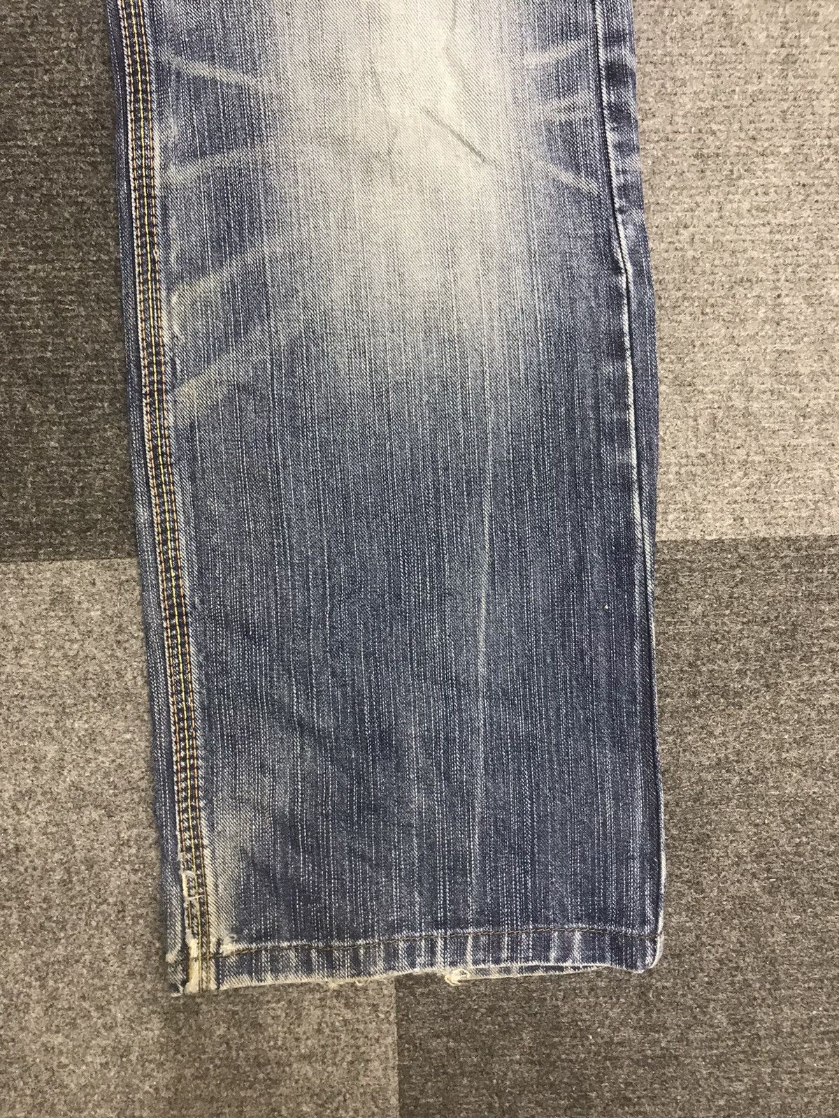Edwin 💥DOUBLE WAIST💥EDWIN XV Double Waist Heavy Distressed Jeans Size US 33 - 8 Thumbnail