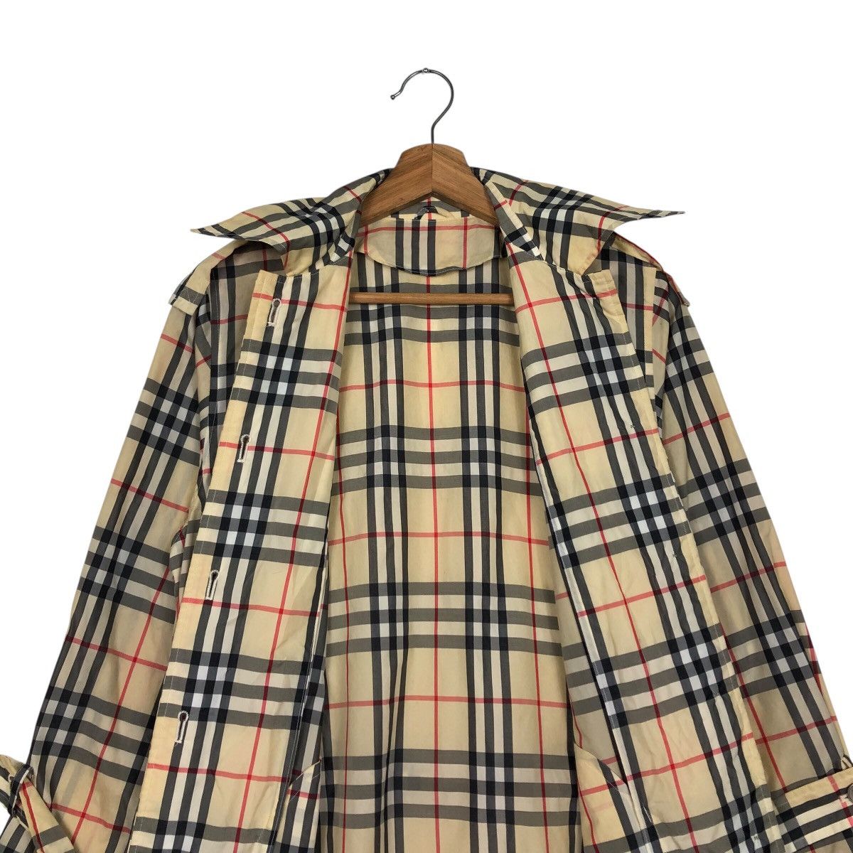 Japanese Brand 📌Vintage Long Jacket Tartan Design Nova Check Double Breast Size US M / EU 48-50 / 2 - 16 Thumbnail