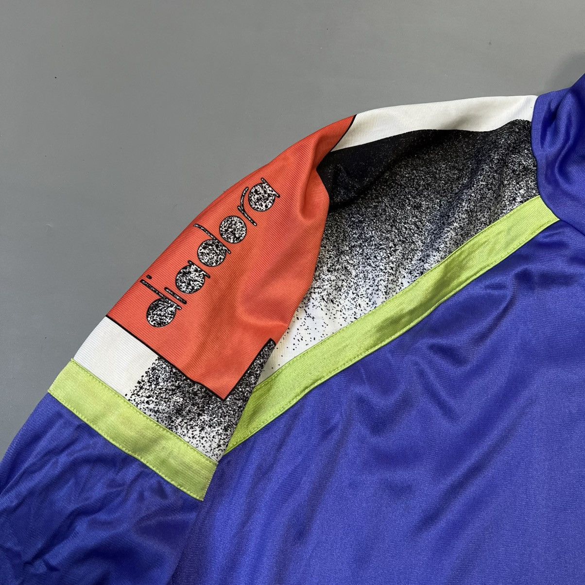 Diadora × Vintage Vintage 90s Diadora Track Jacket full zip men’s Size US L / EU 52-54 / 3 - 3 Thumbnail