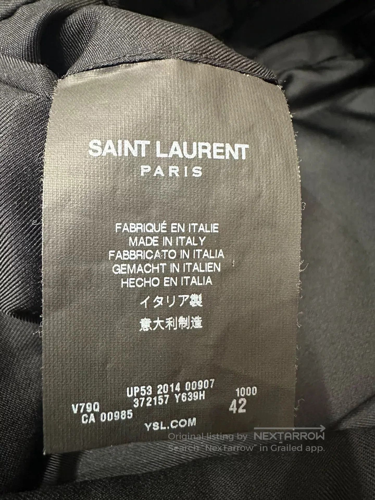 Saint Laurent Paris Saint Laurent Floral Embellished Blazer. Size US XS / EU 42 / 0 - 6 Thumbnail