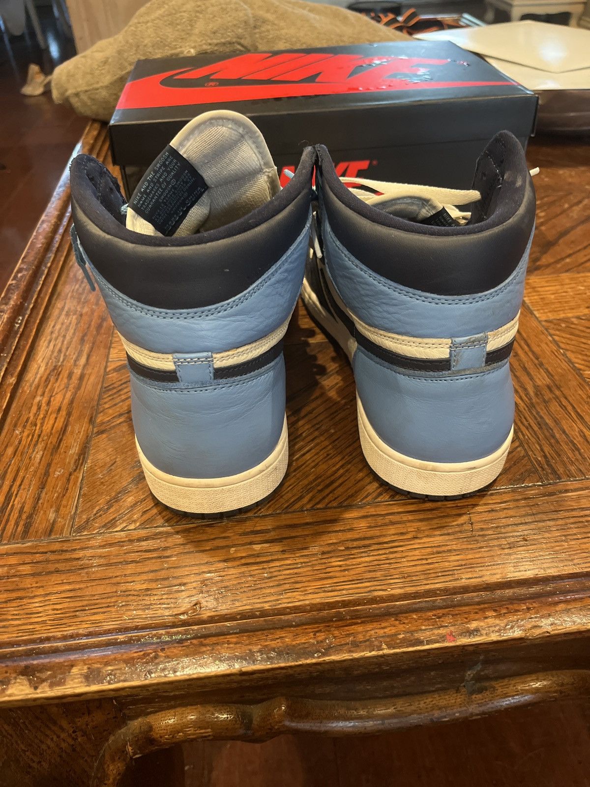 Jordan Brand × Nike Jordan 1 Retro High Og Obsidian Size US 11 / EU 44 - 4 Thumbnail