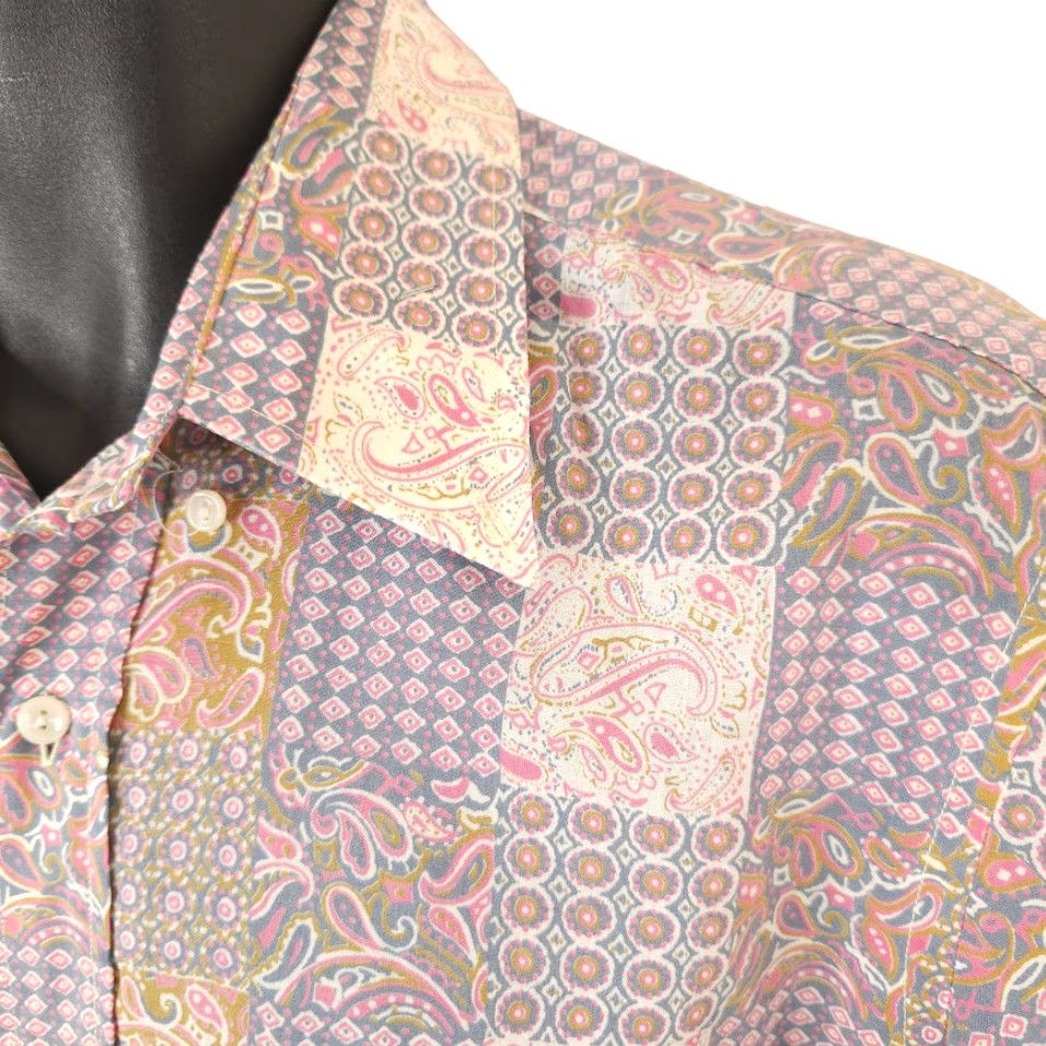 Vintage VINTAGE JG Hooks Paisley Shirt Mens M Orange Geometric Button-Up Short Sleeve Collared Hawaiian Theme Size US M / EU 48-50 / 2 - 4 Thumbnail