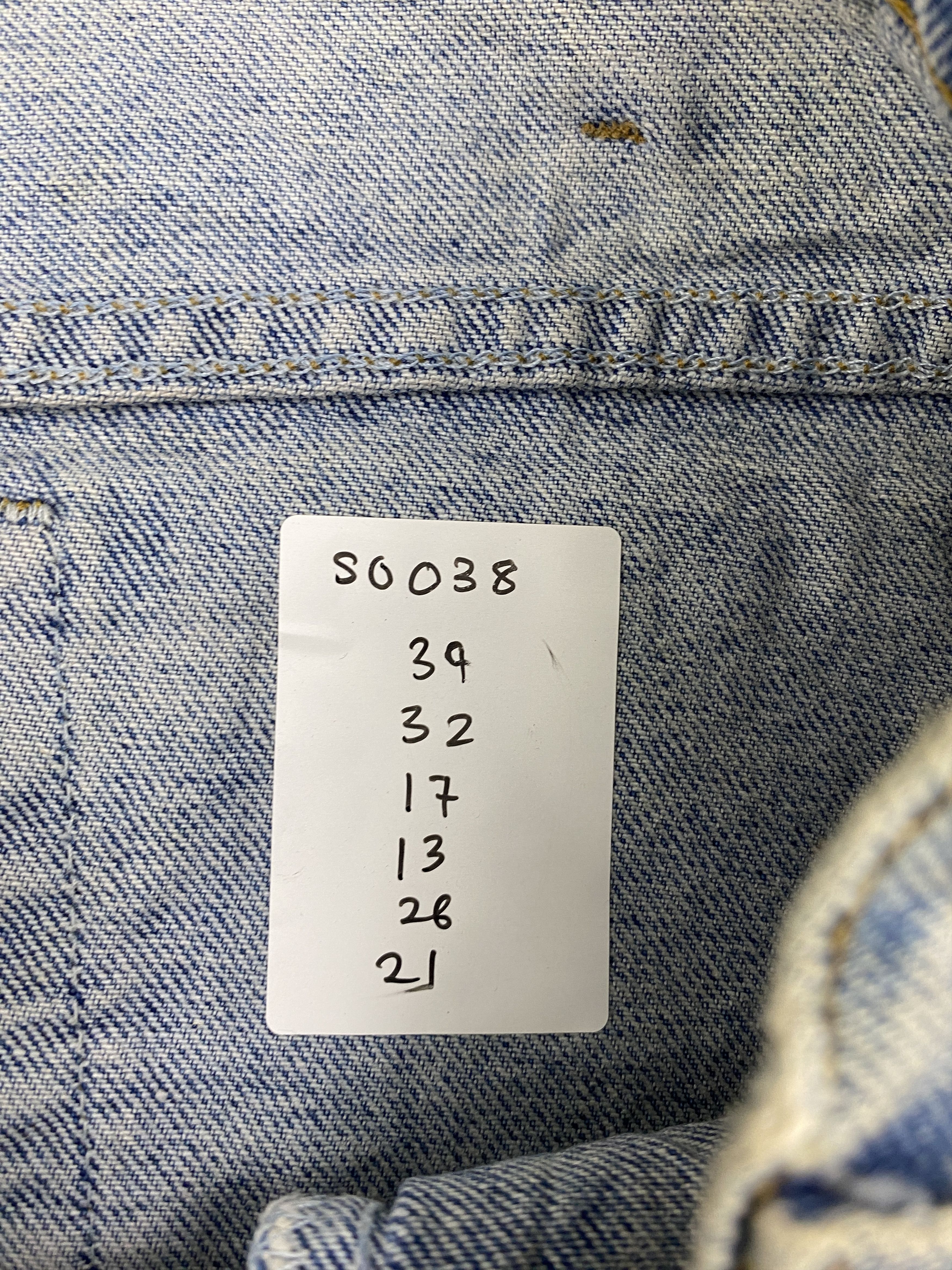 Levi's Vintage 90s Levis 545 Faded Blue Jeans S0038 Size US 39 - 16 Thumbnail