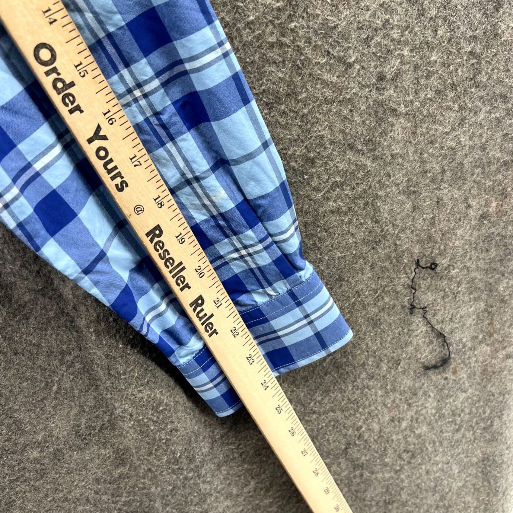 Vineyard Vines Vineyard Vines Shirt Mens Medium Blue Performance Classic Oxford Tucker Plaid Shirt Size US M / EU 48-50 / 2 - 5 Thumbnail