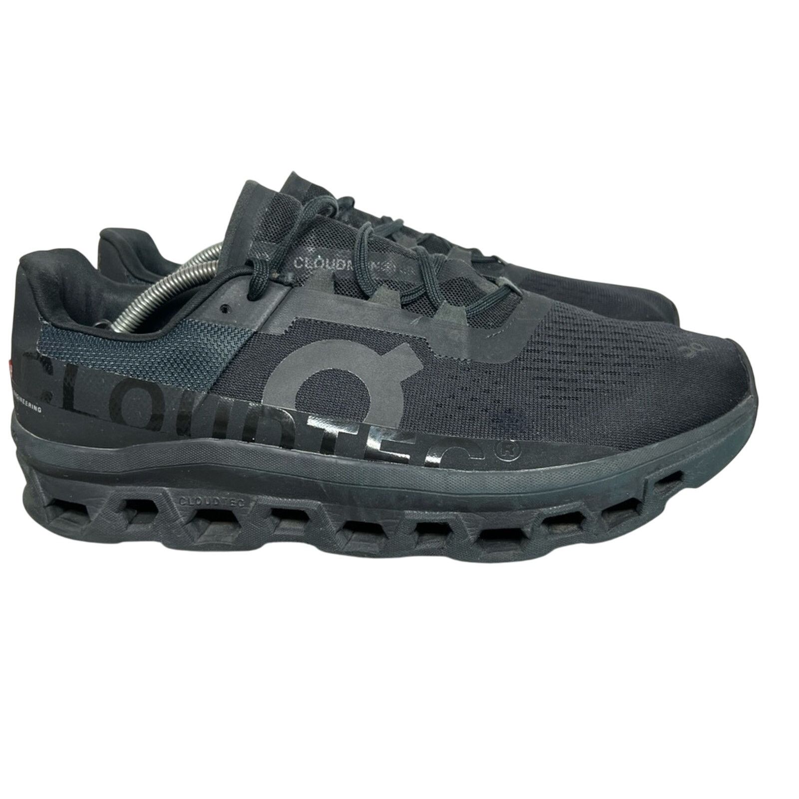On On Cloud Monster Shoes Mens 12.5 Black Running Sneakers Size US 12.5 / EU 45-46 - 2 Thumbnail