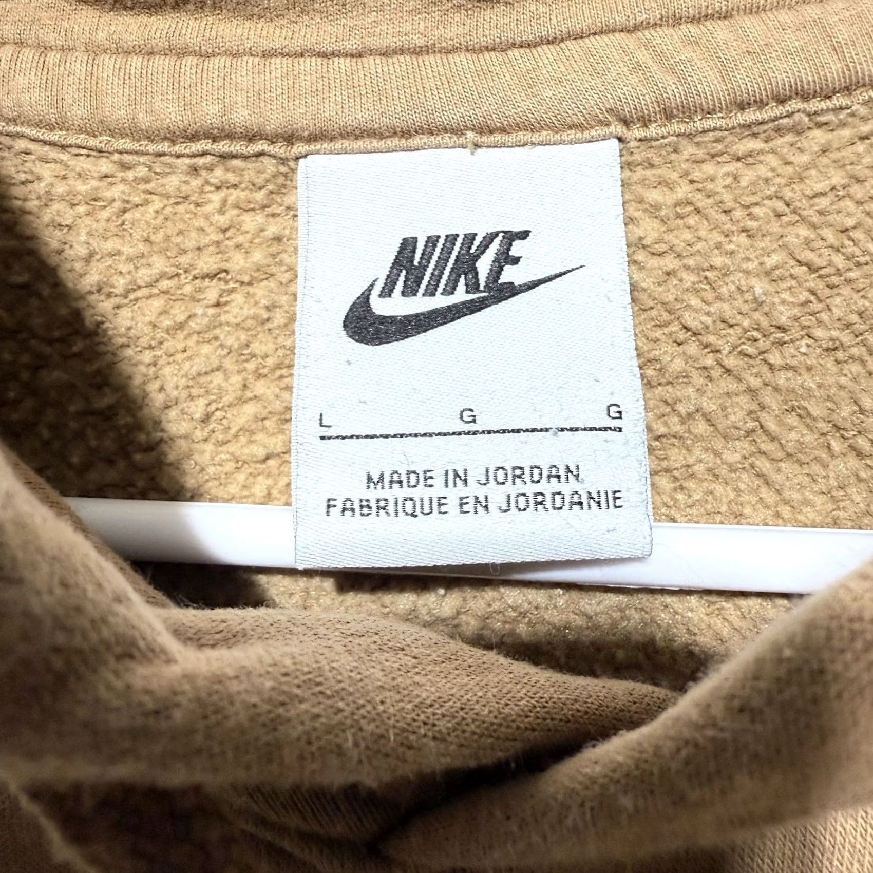 Nike VINTAGE Nike Hoodie Sweatshirt Side Swoosh Brown 90s Retro L Mens Brown Size L Large Size US L / EU 52-54 / 3 - 4 Thumbnail