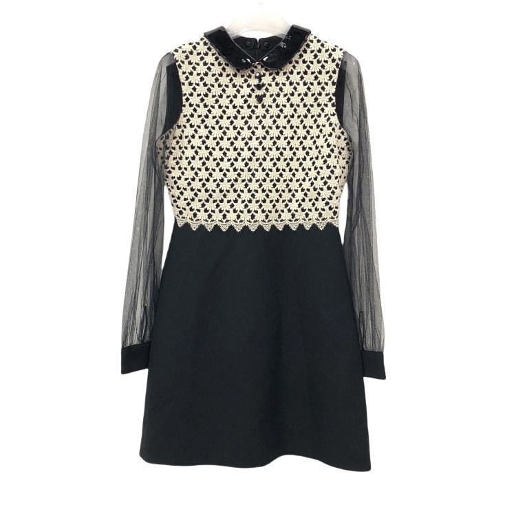 Gucci Gucci Lace Collar Colorblock Dress Size 36 Size XS / US 0-2 / IT 36-38 - 1 Thumbnail