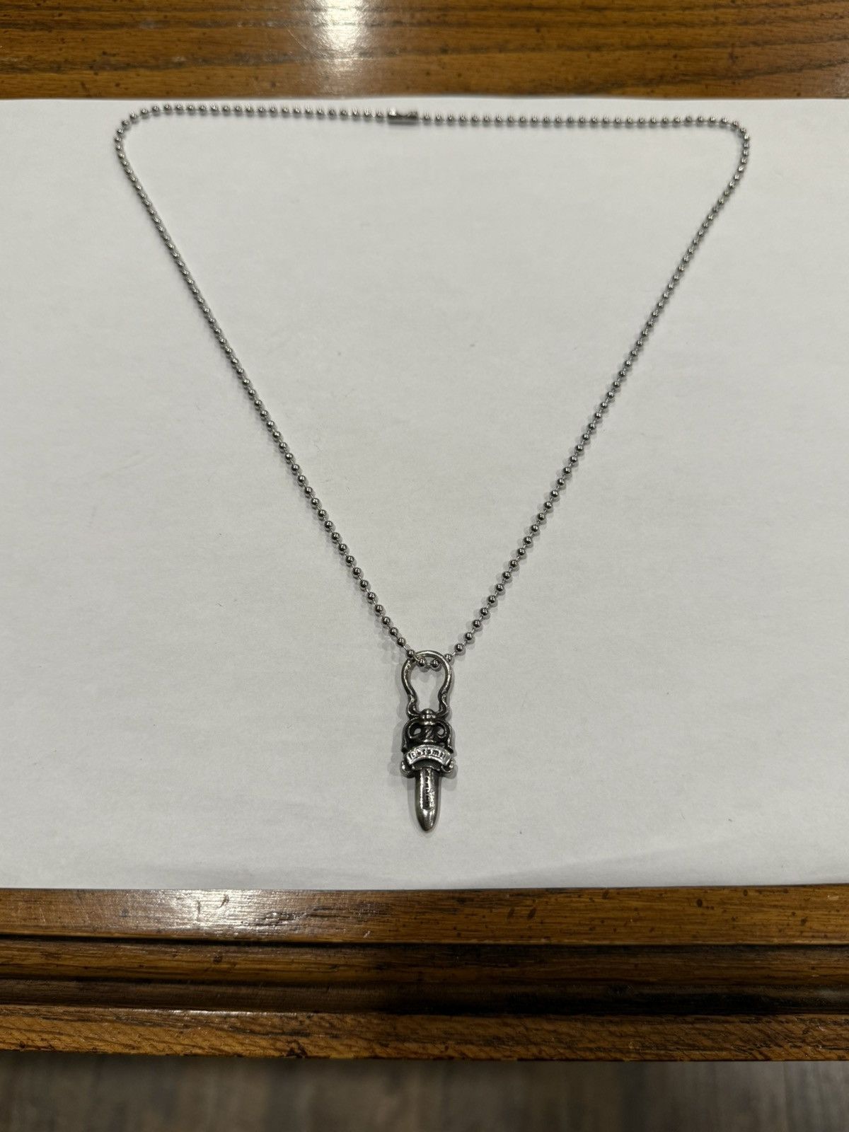Chrome Hearts Chrome Hearts Dagger Pendant Silver Chain Necklace Zipper Size ONE SIZE - 6 Thumbnail