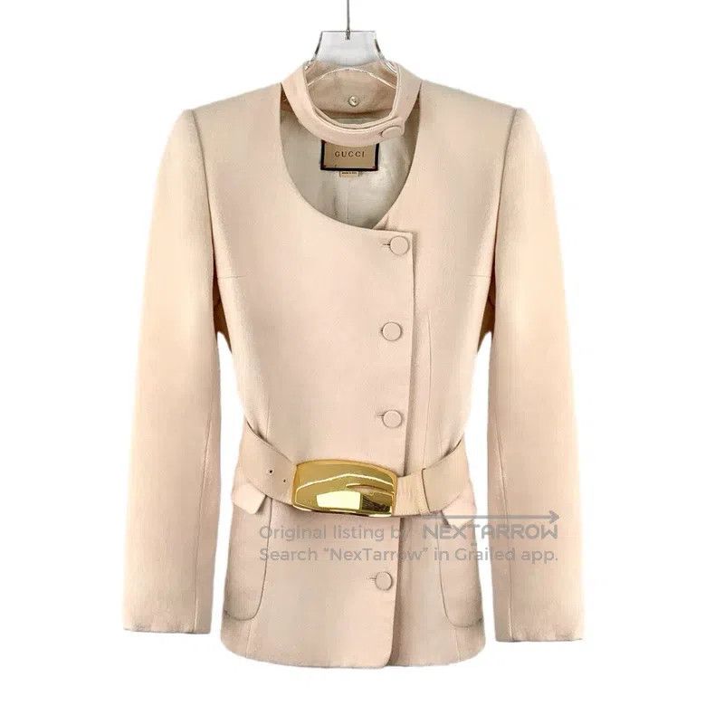 Gucci Gucci 23 apricot-coloured wool single-breasted long-sleeve Size XS / US 0-2 / IT 36-38 - 1 Thumbnail