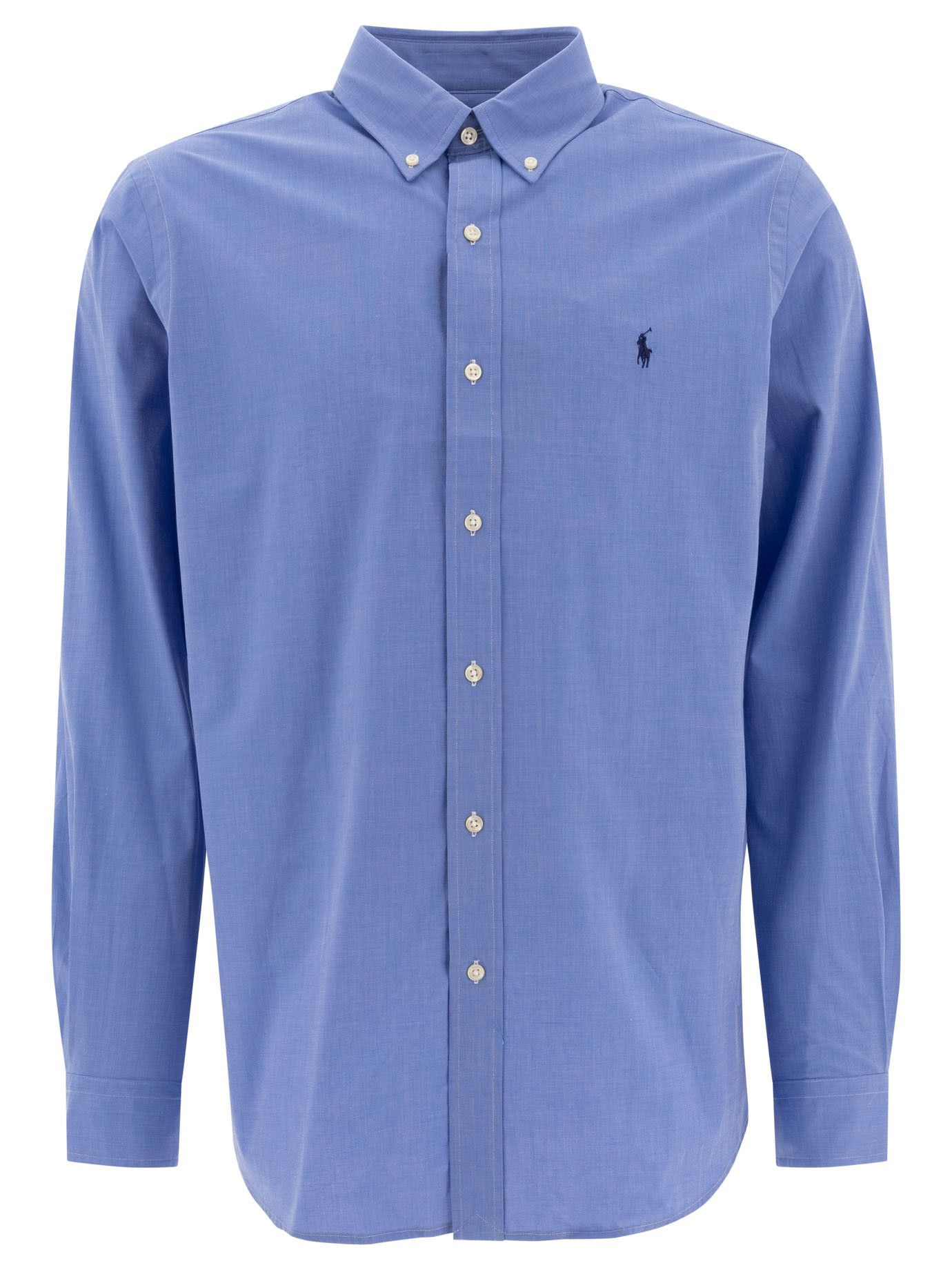 Polo Ralph Lauren Custom-Fit Stretch Poplin Shirt Size US XL / EU 56 / 4 - 1 Thumbnail