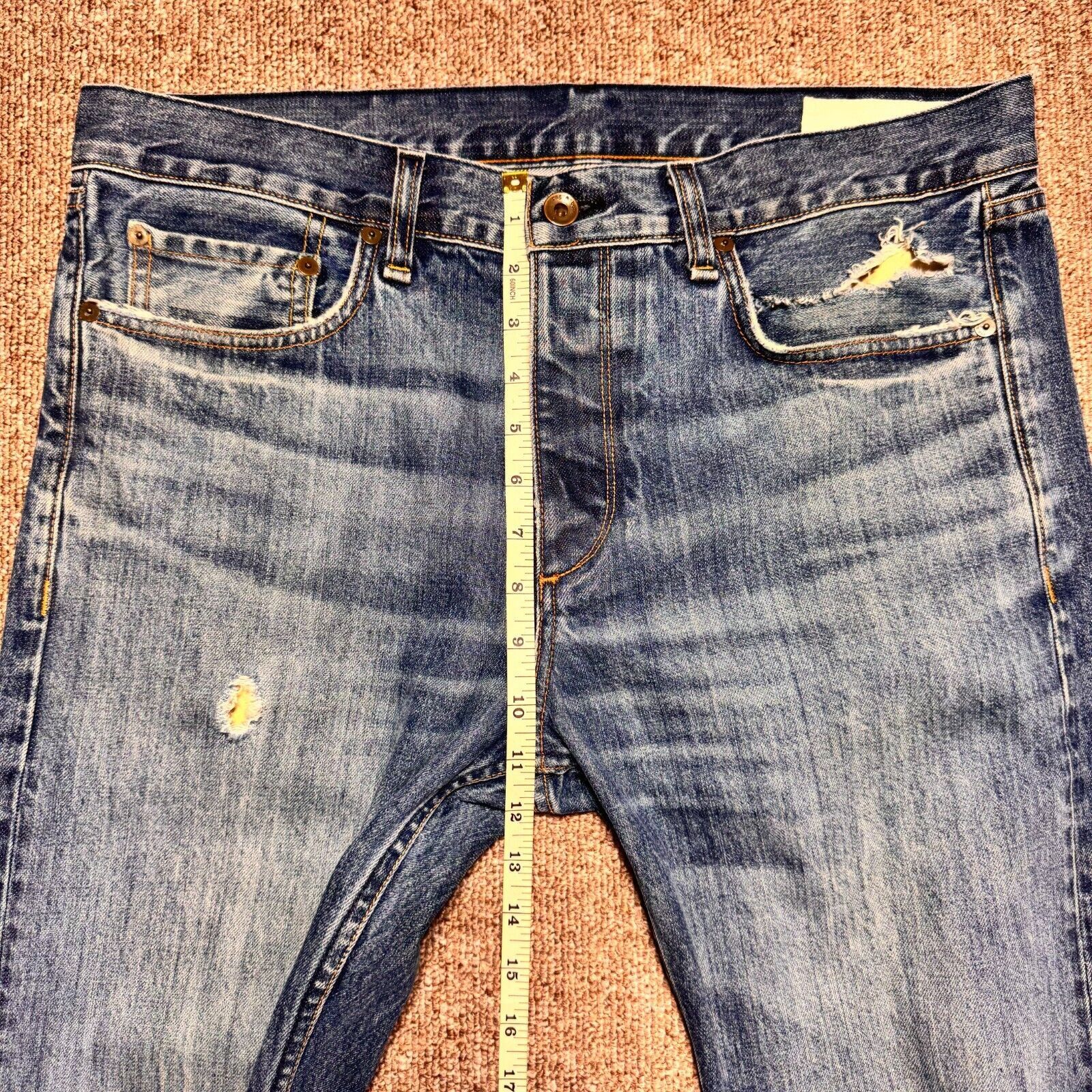 Rag & Bone rag & bone Standard Issue Distressed Denim Fit 2 Slim Leg Size US 33 - 6 Thumbnail