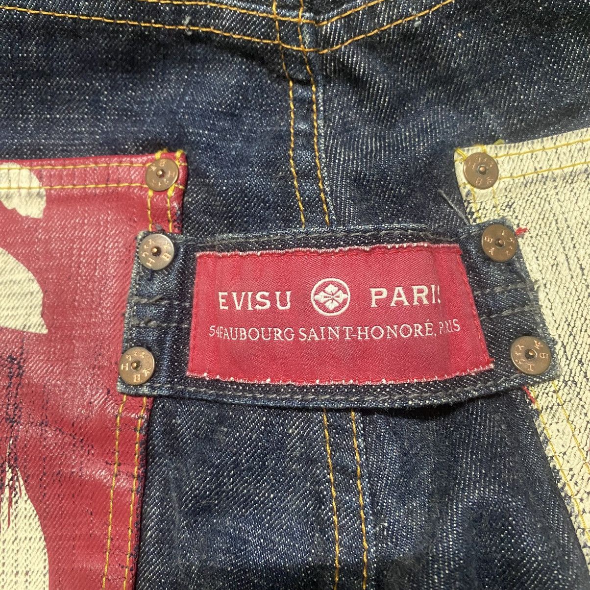 Evisu Evisu Paris Denim Multi Pocket Selvedge Jeans Size US 34 / EU 50 - 10 Thumbnail