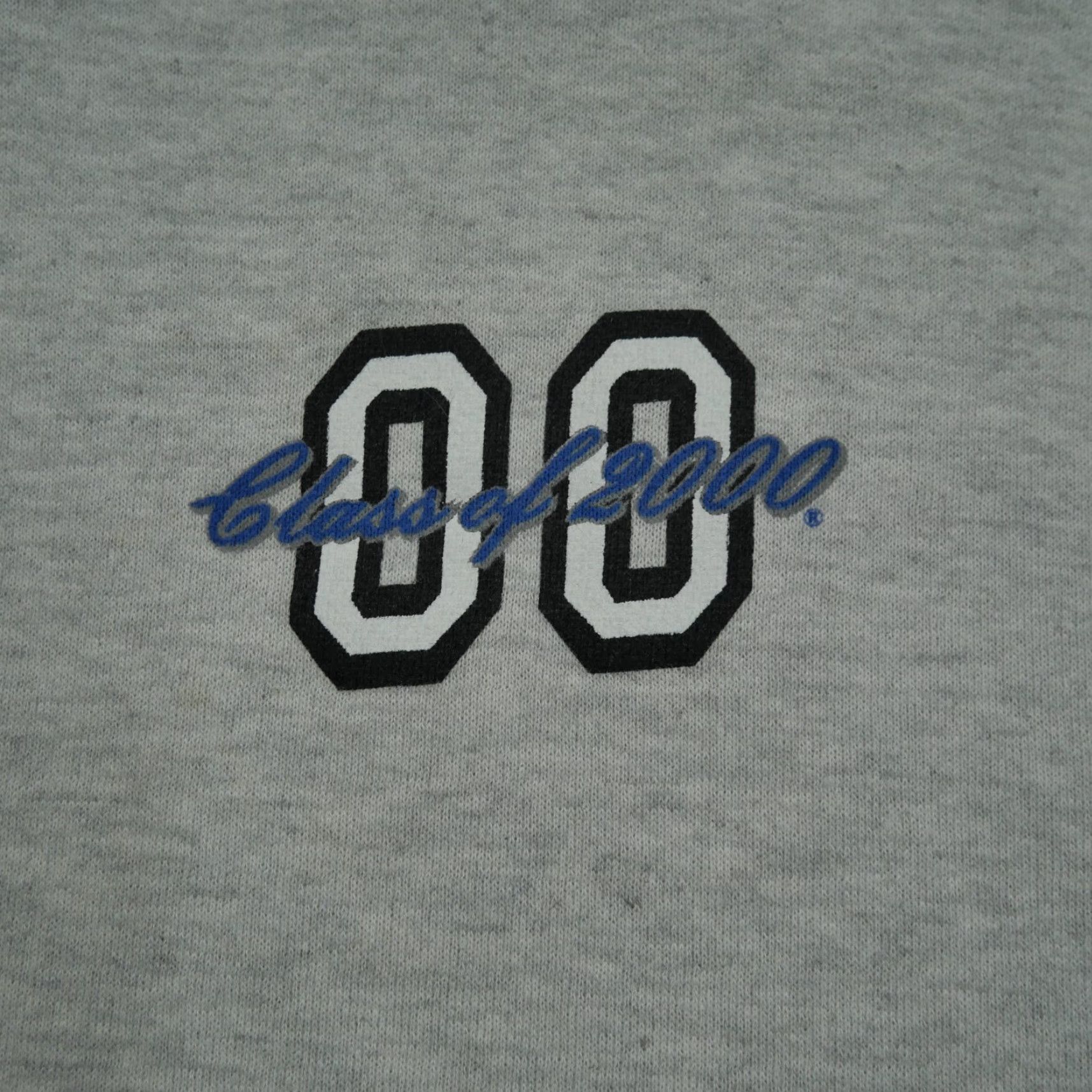 Jerzees VINTAGE Class Of 2000 Hoodie Men L Grey JERZEES Hooded Pullover, Graphic Vintage 2000s, Graduation, Regular Fit Size US L / EU 52-54 / 3 - 2 Thumbnail