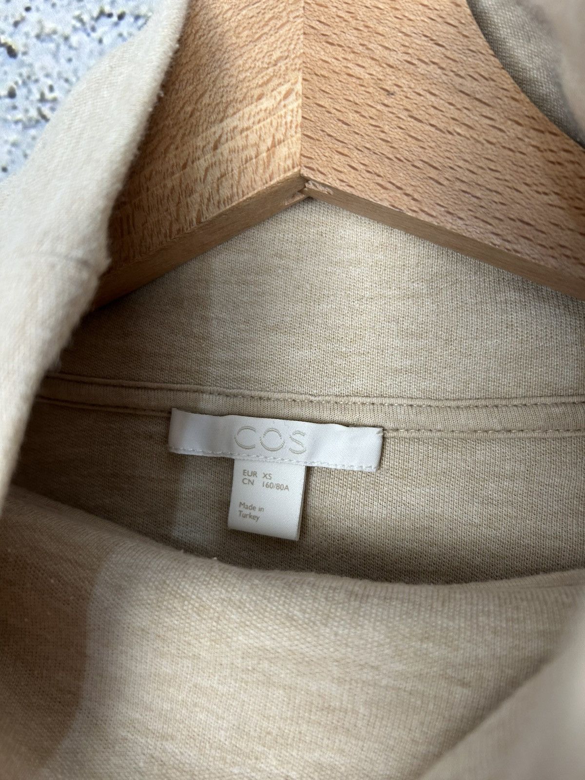 Cos COS Beige Sweater Turtleneck Designer Scandi Basic Size XS / US 0-2 / IT 36-38 - 5 Thumbnail
