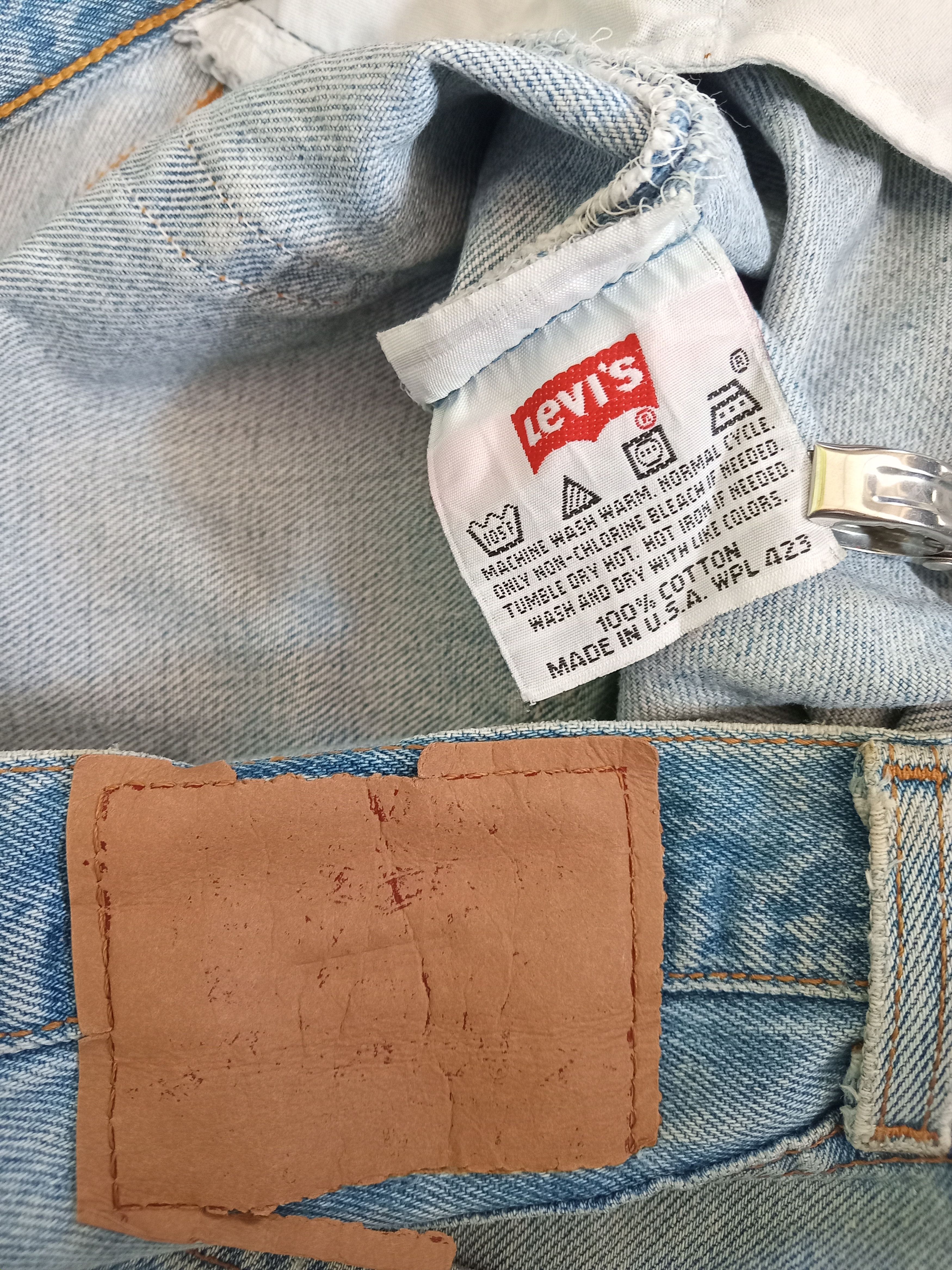 Levi's × Levi's Made & Crafted × Vintage 💥Very Rare💥Vintage LEVI'S 501 Distressed Studded Jeans Size US 32 / EU 48 - 7 Thumbnail