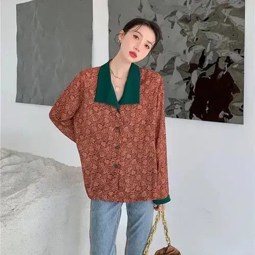 Vintage Vintage Floral Blouses Women Harajuku Patchwork Oversized Size L / US 10 / IT 46 - 7 Thumbnail