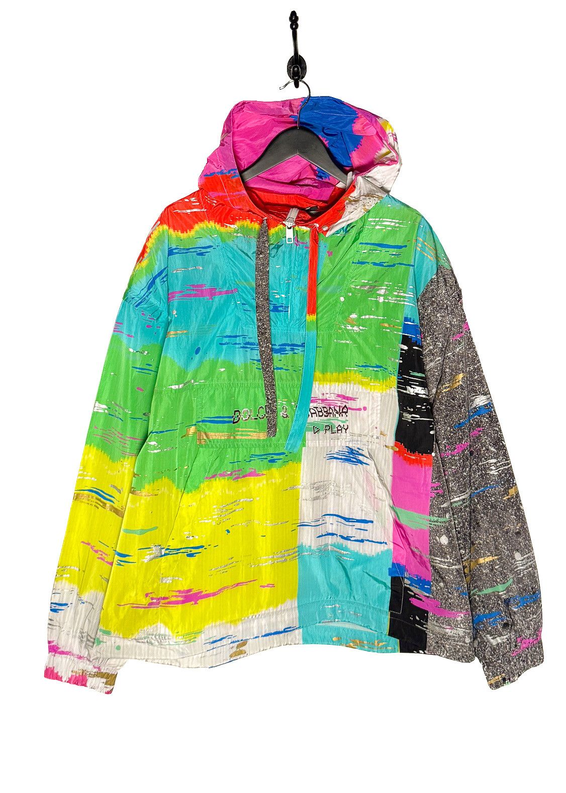 Dolce & Gabbana Dolce & Gabbana Multicolour Glitch Oversized Windbreaker Size XL / US 12-14 / IT 48-50 - 1 Thumbnail