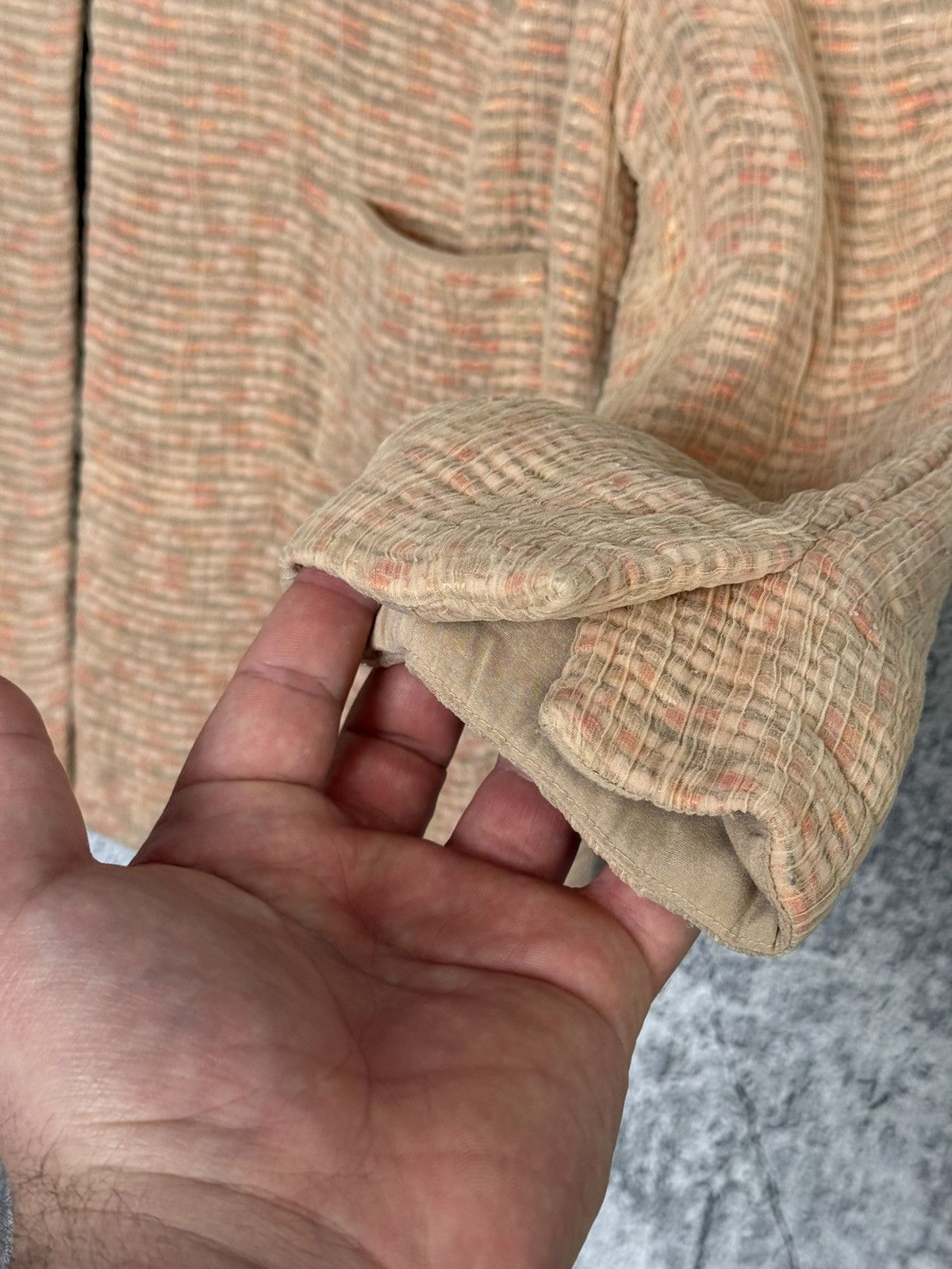 Marc Jacobs Marc Jacobs Textured Silk Blend Jacket Beige Pink Blazer Size M / US 6-8 / IT 42-44 - 8 Thumbnail
