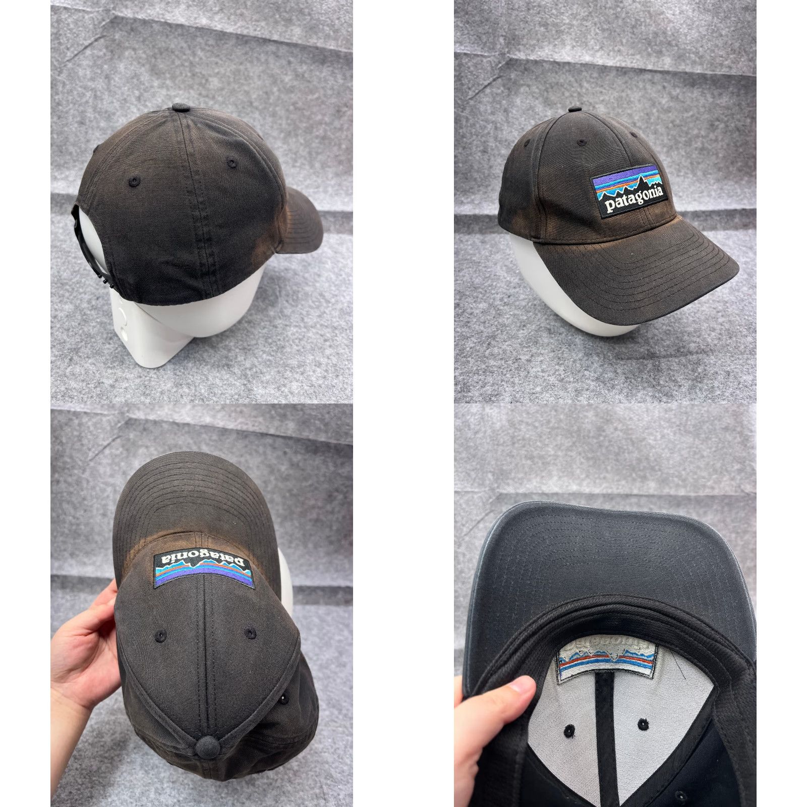 Patagonia VINTAGE Patagonia Hat Cap Snap Back Adult One Size Black Fitz Roy Emroidered Size ONE SIZE - 8 Thumbnail