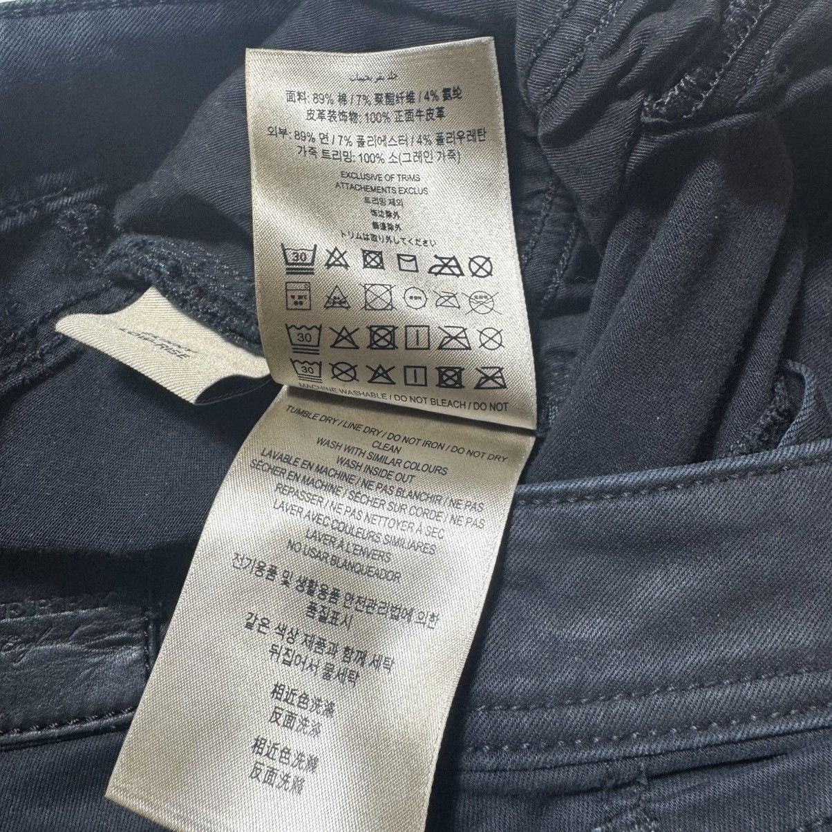 Burberry × Vintage vintage 90s washed black waxed jeans burberry luxury rare Size 29" - 12 Thumbnail