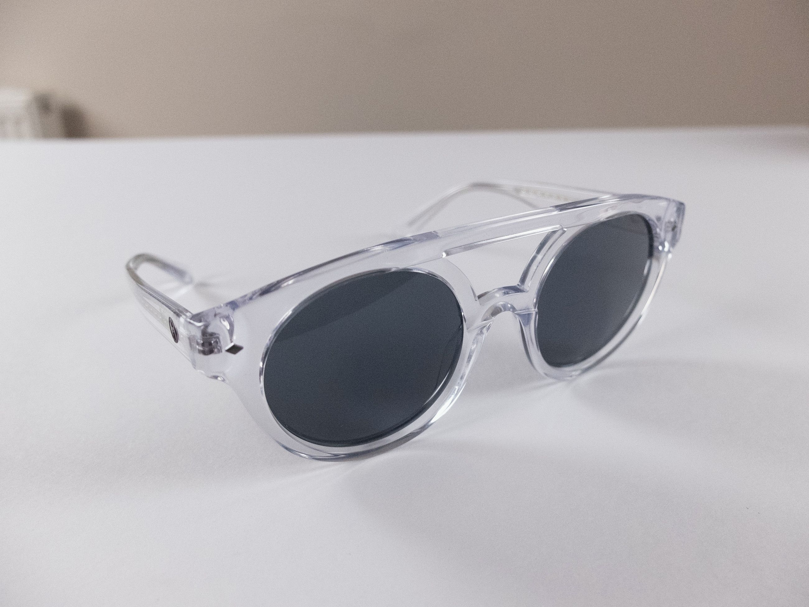 Giorgio Armani GIORGIO ARMANI Runway clear round acetate sunglasses Size ONE SIZE - 4 Thumbnail