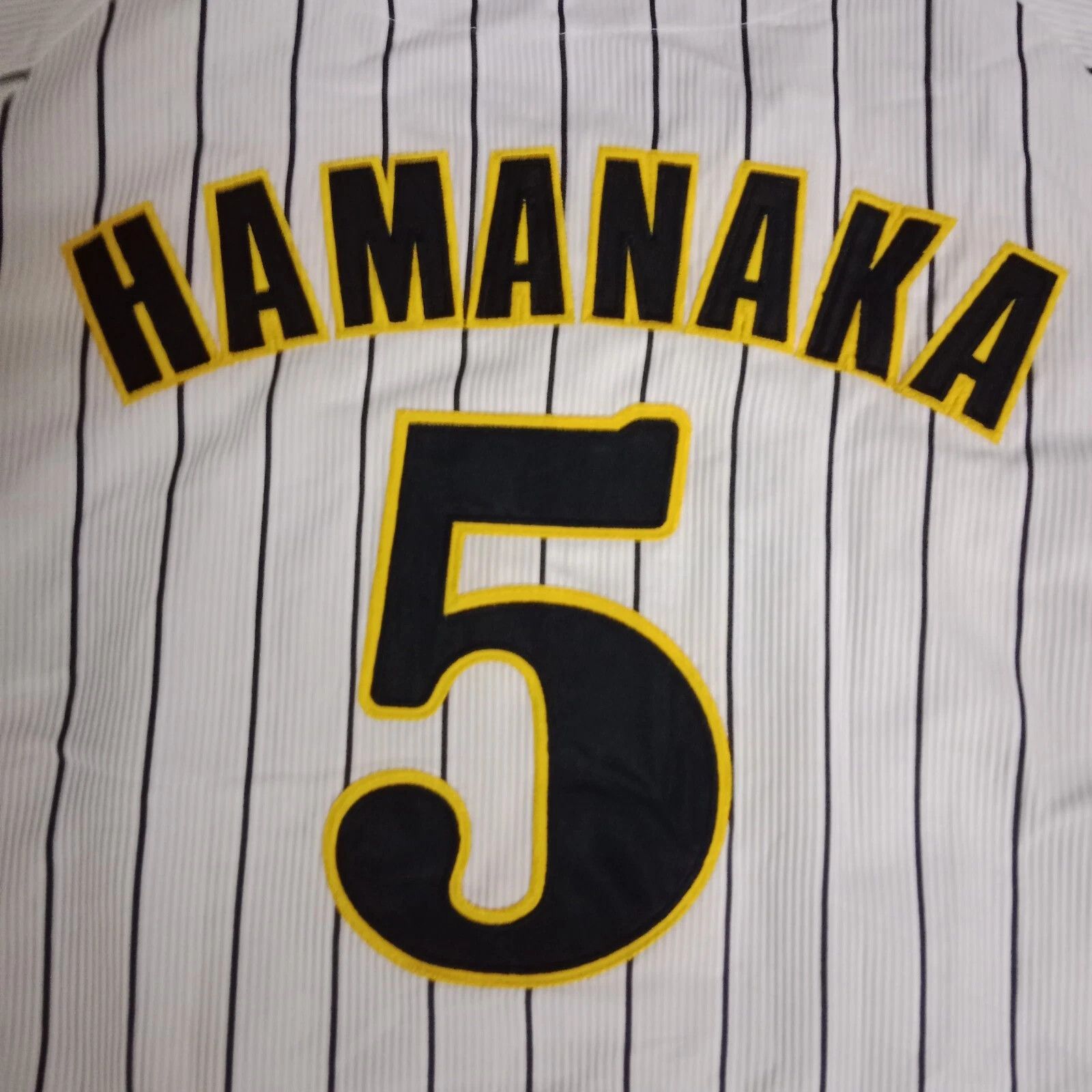 MLB Hanshin Tigers Osamu Hamanaka NPB Japanese Baseball Jersey Size US L / EU 52-54 / 3 - 5 Thumbnail