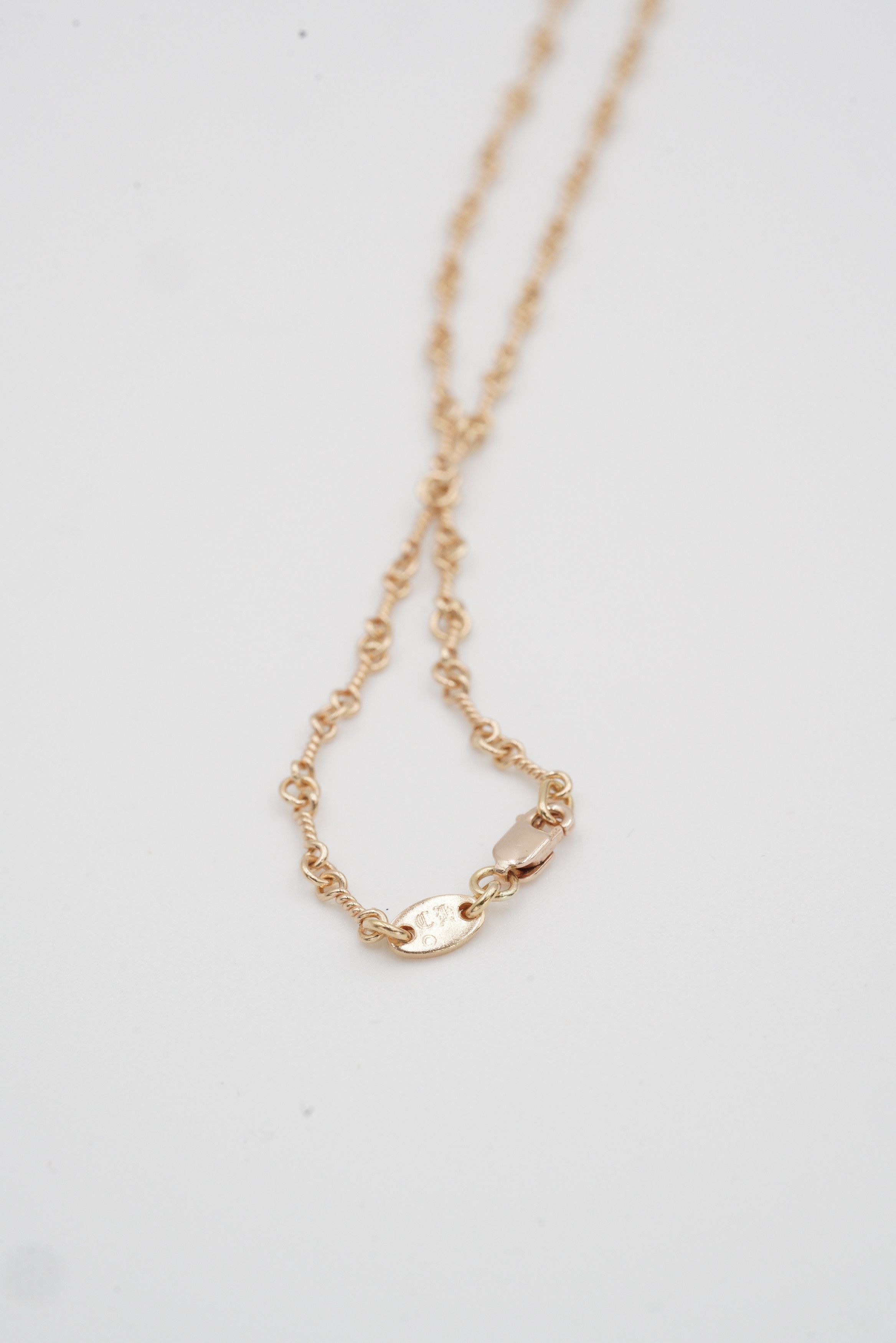 Chrome Hearts 22K Gold Twist Chain Necklace - 20 inch