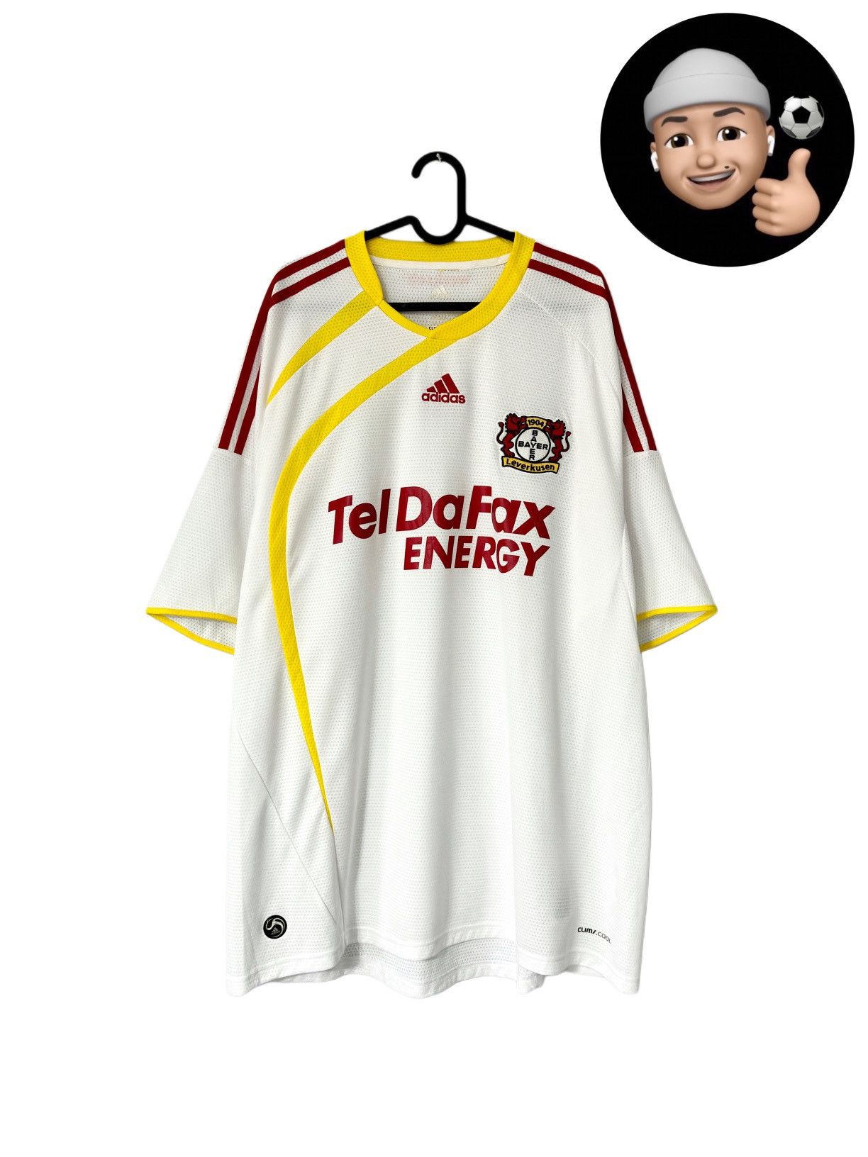 Adidas × Vintage 2009 2010 Bayer Leverkusen Adidas Away Kit Soccer Jersey Tee Size US XXL / EU 58 / 5 - 1 Thumbnail