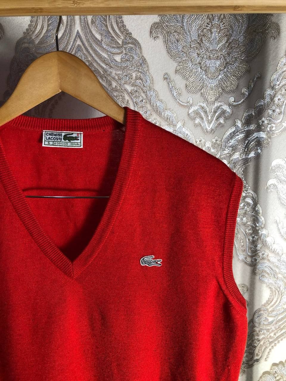 Lacoste × Vintage VERY RARE LACOSTE CHEMISE SLEEVELESS KNIT DESIGNER Y2K 90s Size US L / EU 52-54 / 3 - 2 Thumbnail