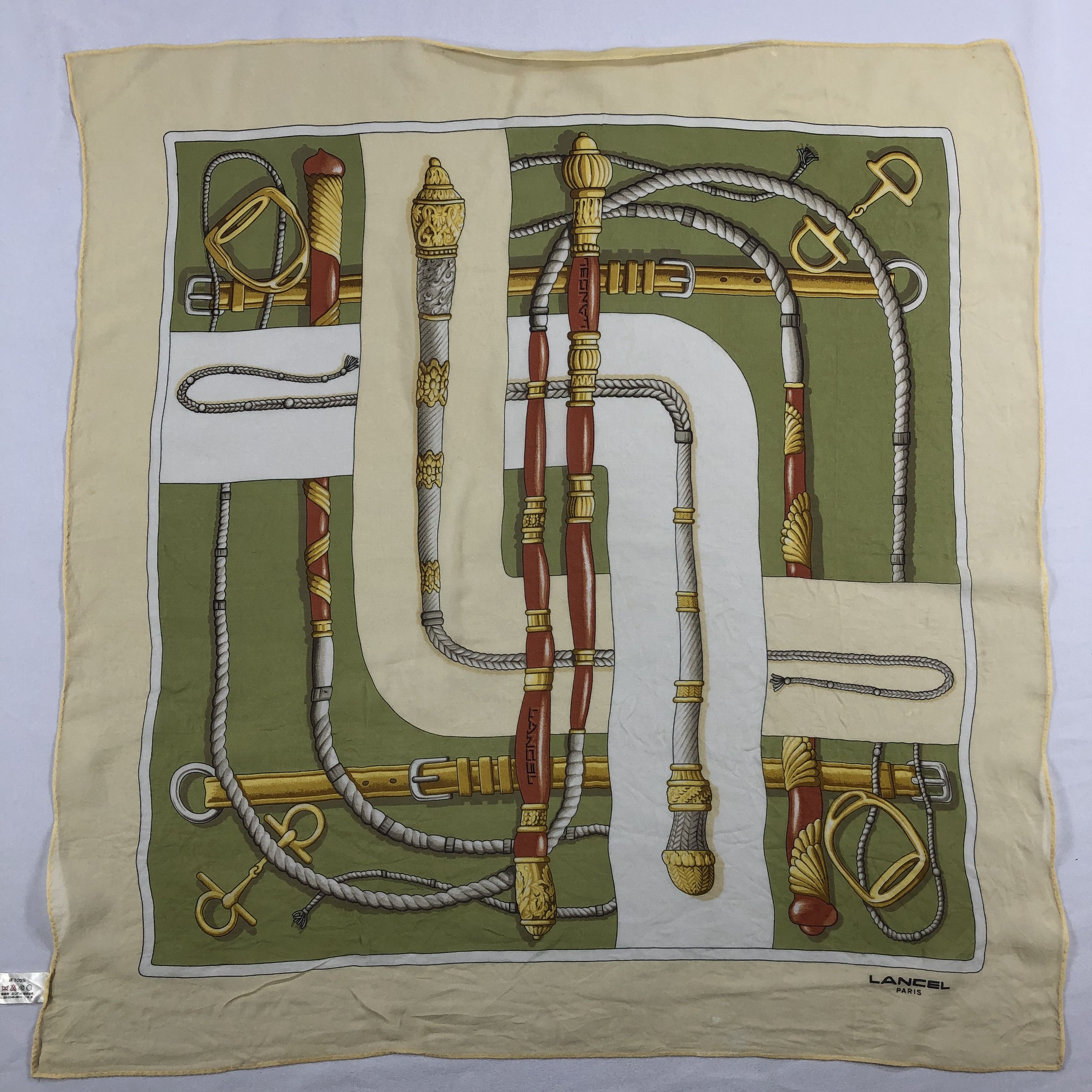 Lancel Vintage Lancel Silk Scarf Size ONE SIZE - 2 Thumbnail