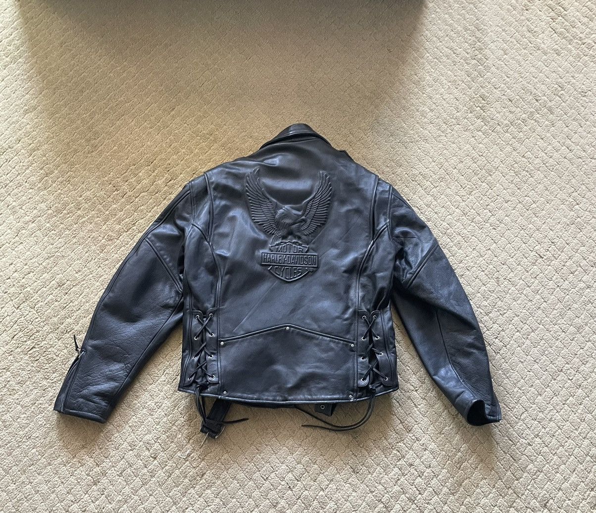 Harley Davidson Vintage Rare Harley Davidson Motorcycle Jacket Size US L / EU 52-54 / 3 - 1 Thumbnail